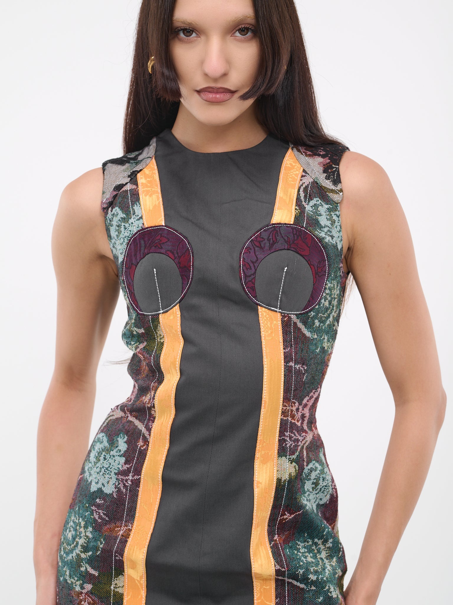 Regenerated Floral Tapestries Dress - 5
