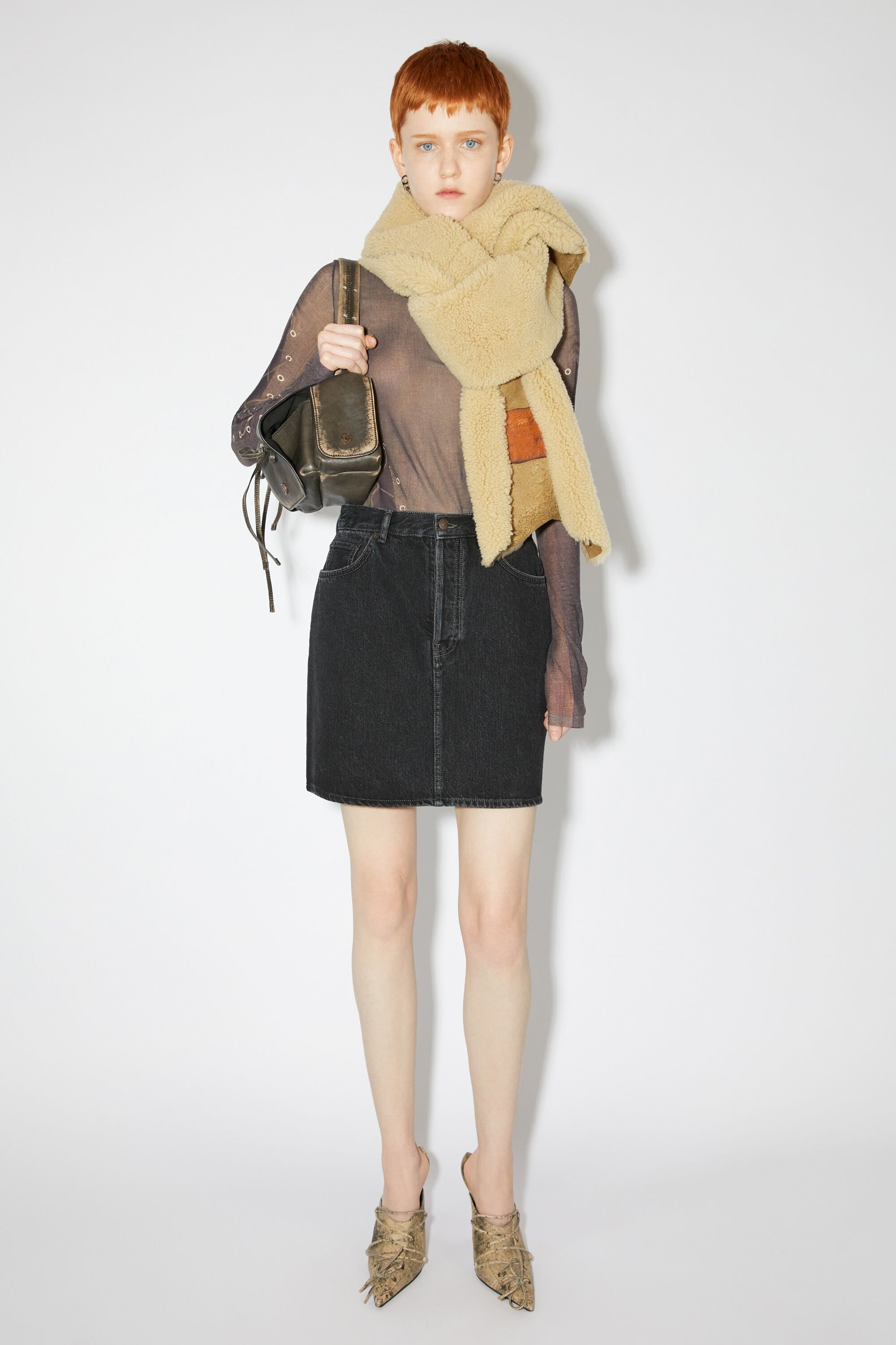 Acne Studios Denim mini skirt - Black | REVERSIBLE