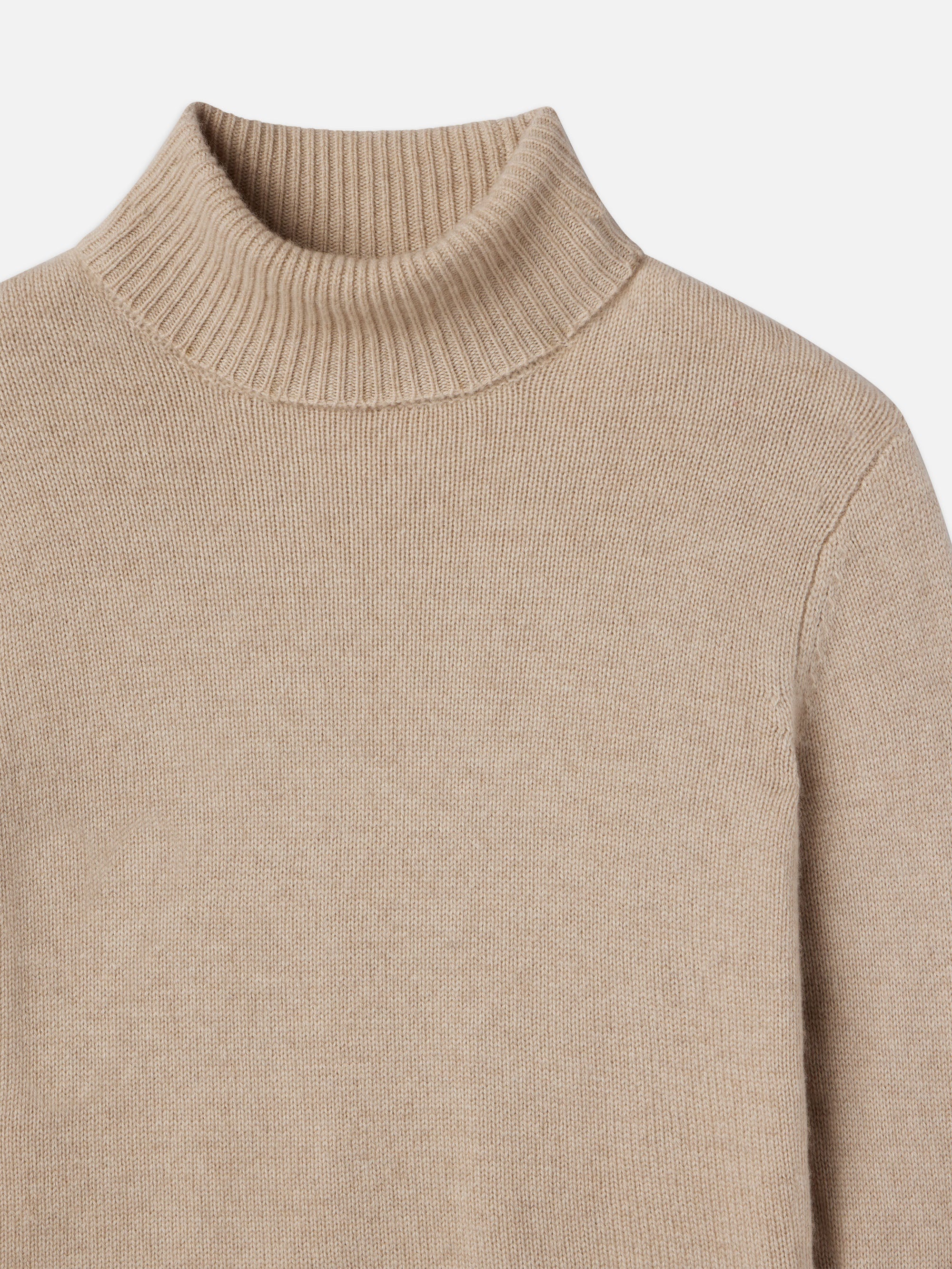 Clean Turtleneck Sweater in Oatmeal Heather - 4