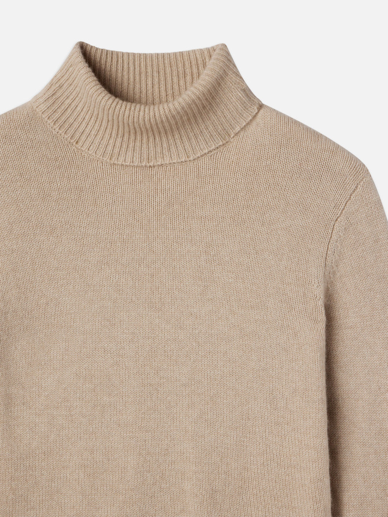 Clean Turtleneck Sweater in Oatmeal Heather 4