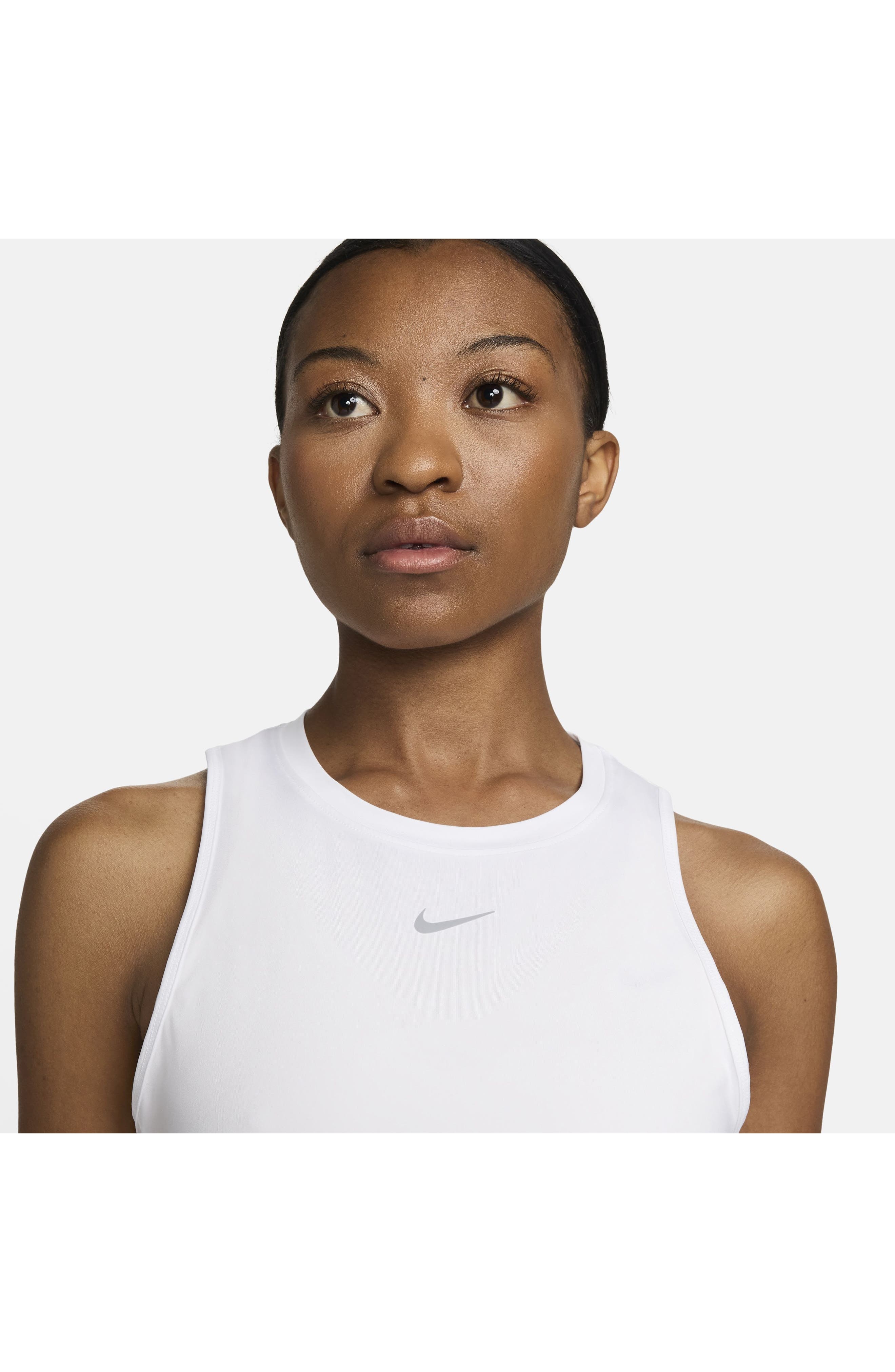 Nike One Dri-FIT Tank in White/black at Nordstrom - 5
