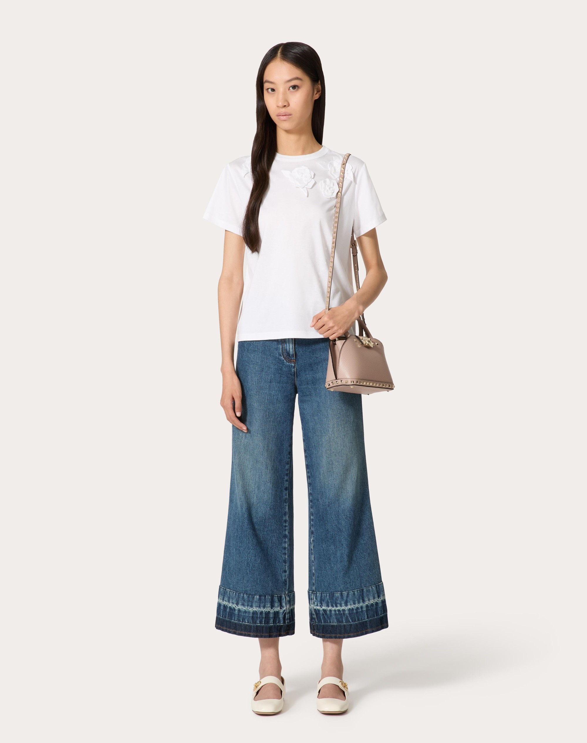 VALENTINO GARAVANI ROCKSTUD SMALL HANDBAG IN GRAINY CALFSKIN - 2