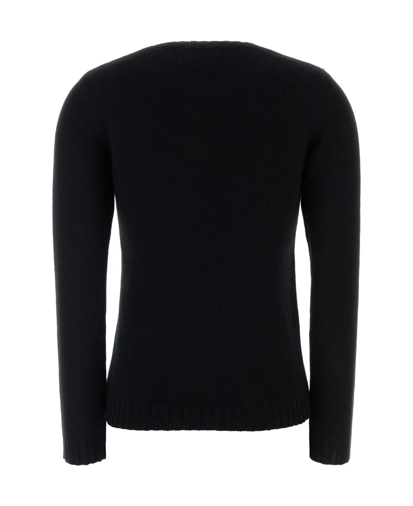 Black Wool Sweater - 2