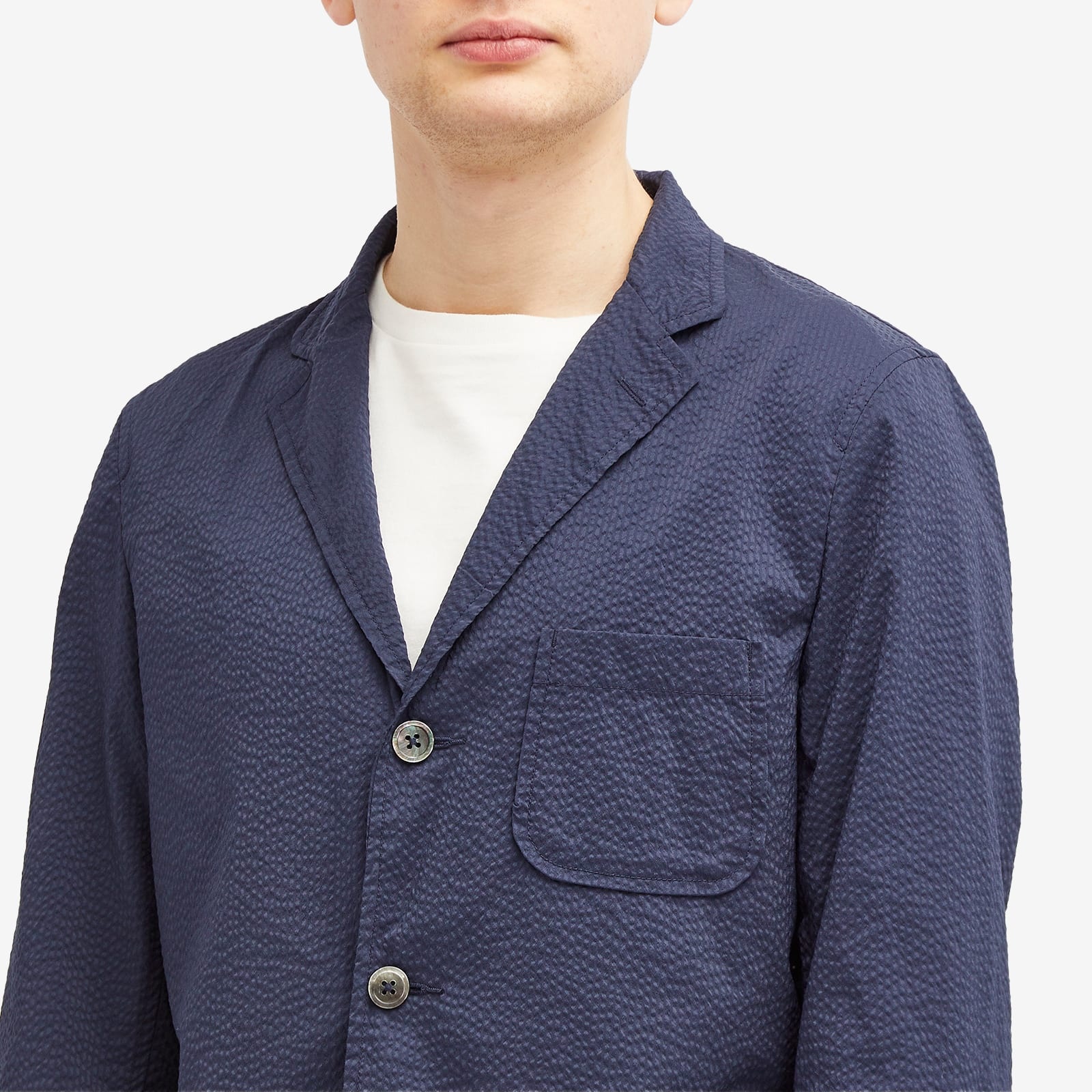 BEAMS PLUS Beams Plus 3 Button COOLMAX Seersucker Blazer REVERSIBLE