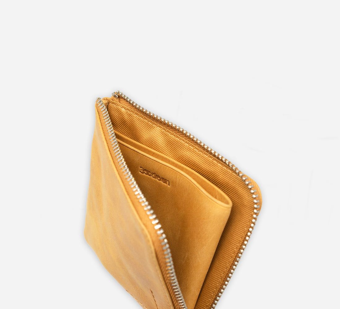 Zip Wallet - Natural Cowhide - 3