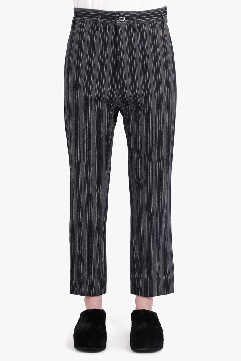 Vivienne Westwood CRUISE STRIPE TROUSER | BLACK/GREY outlook