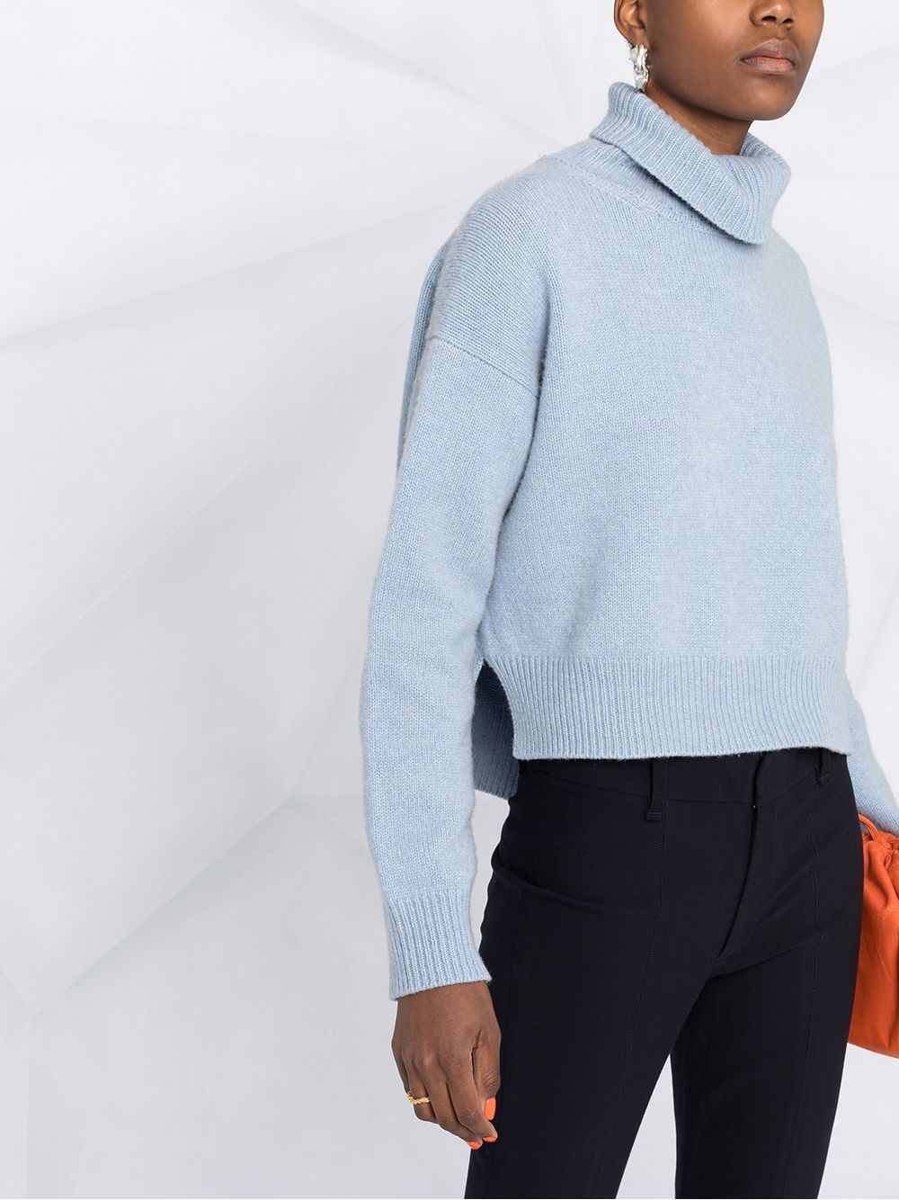 slim-fit cropped chinos - 3