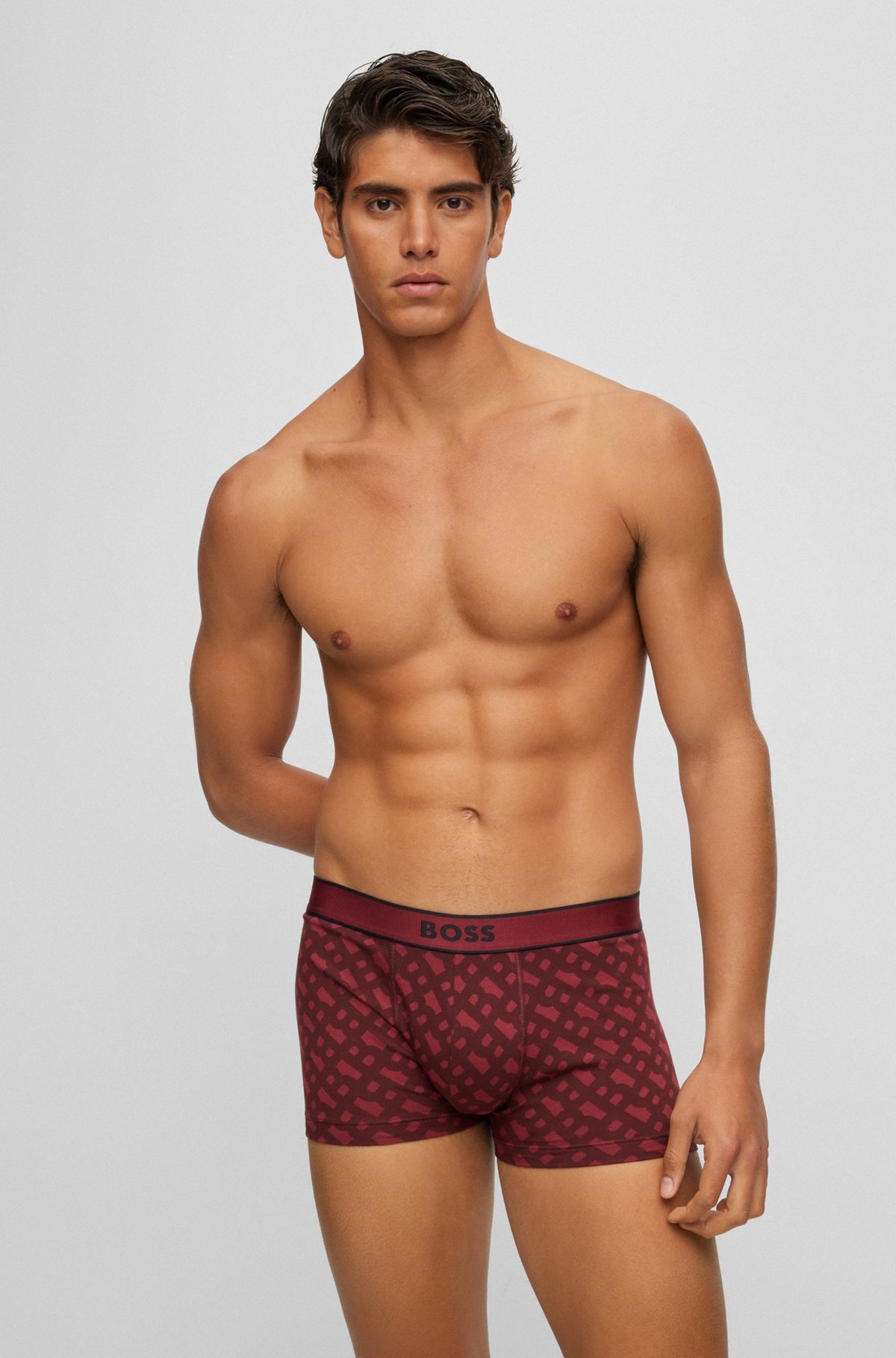 SEASONAL-PRINT TRUNKS IN COTTON WITH STRETCH - 2