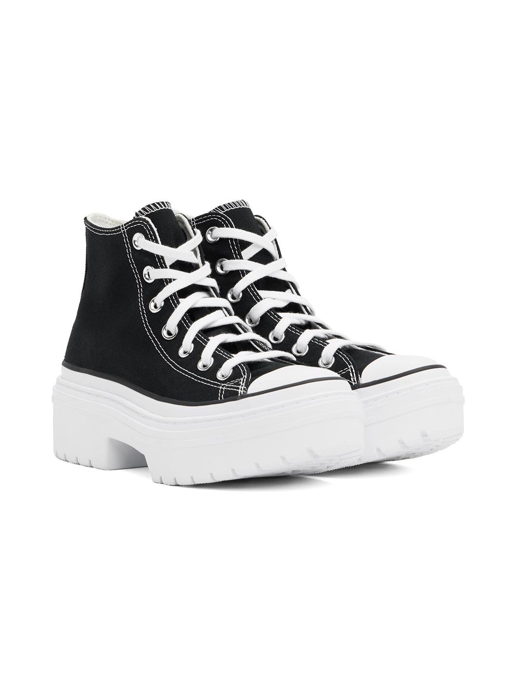 Black Chuck Taylor All Star Lugged Platform Sneakers - 4
