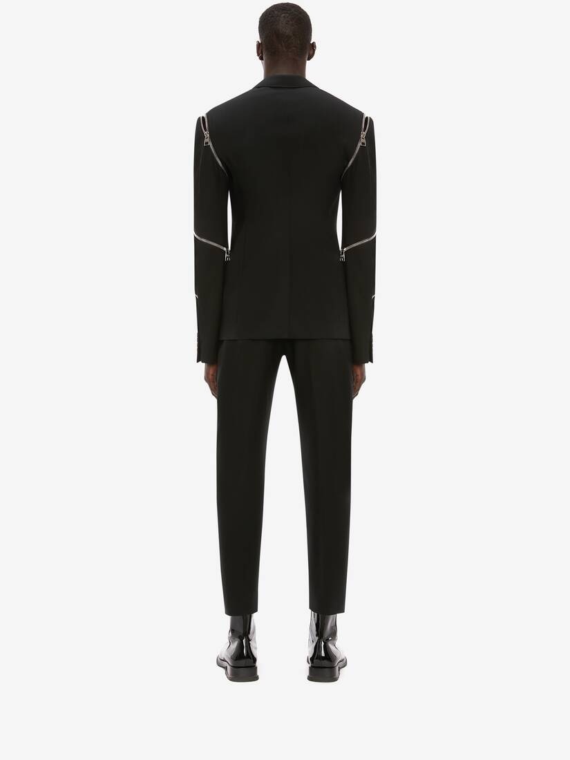 Spiral Zip Jacket in Black - 3
