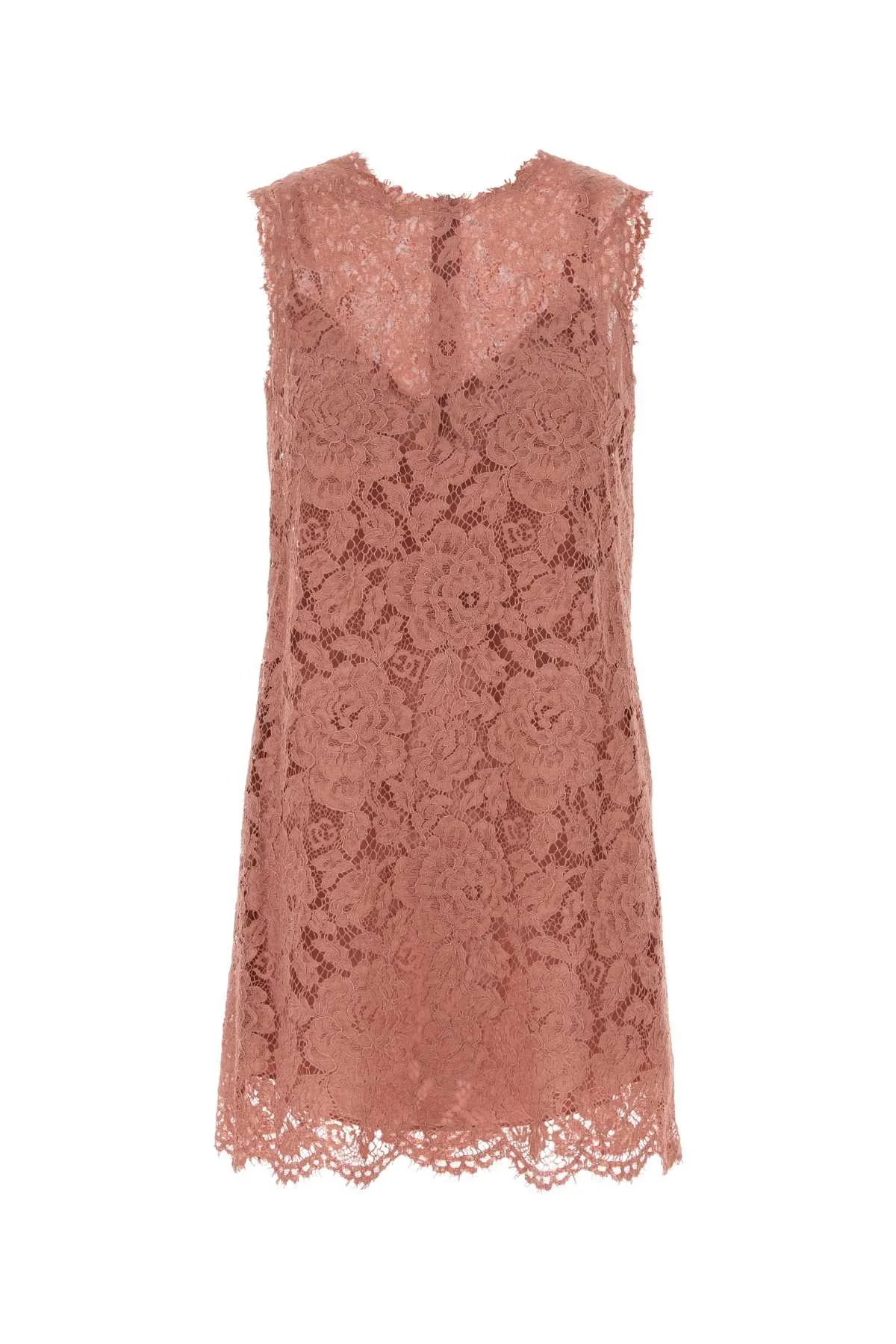 Dolce & Gabbana Women Pink Lace Dress - 1