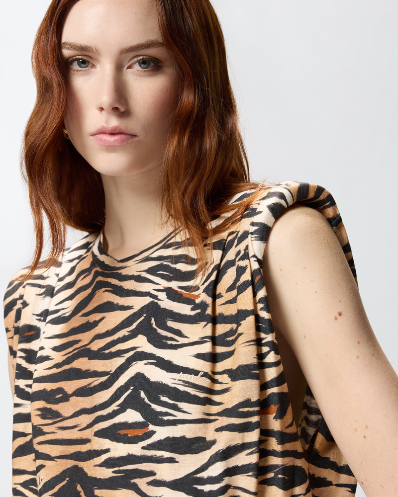 SLEEVELESS SWEATER WITH TIGER PRINT 6