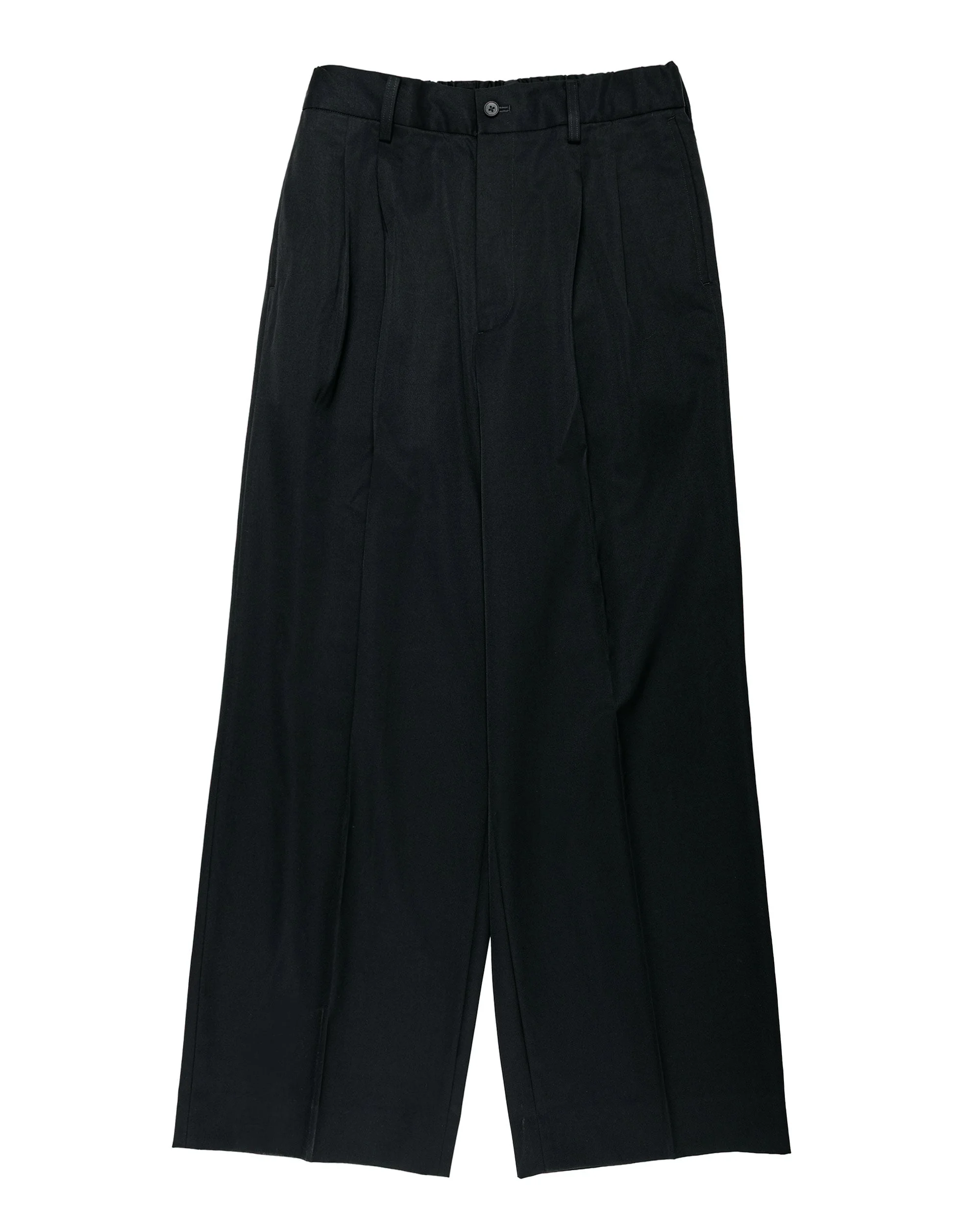 Easy Long Wide Trousers Black - 1