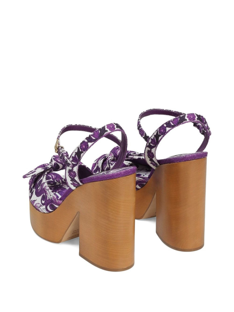 130mm Majolica-print sandals 3