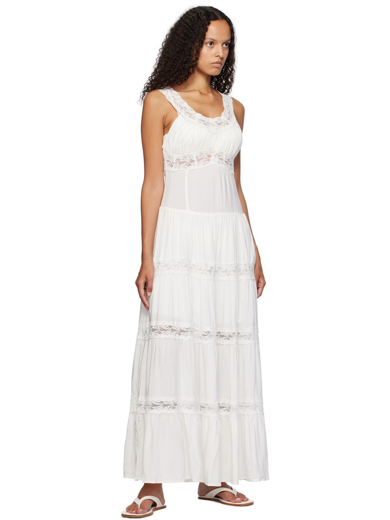 Frankies Bikinis White Dakota Maxi Dress outlook