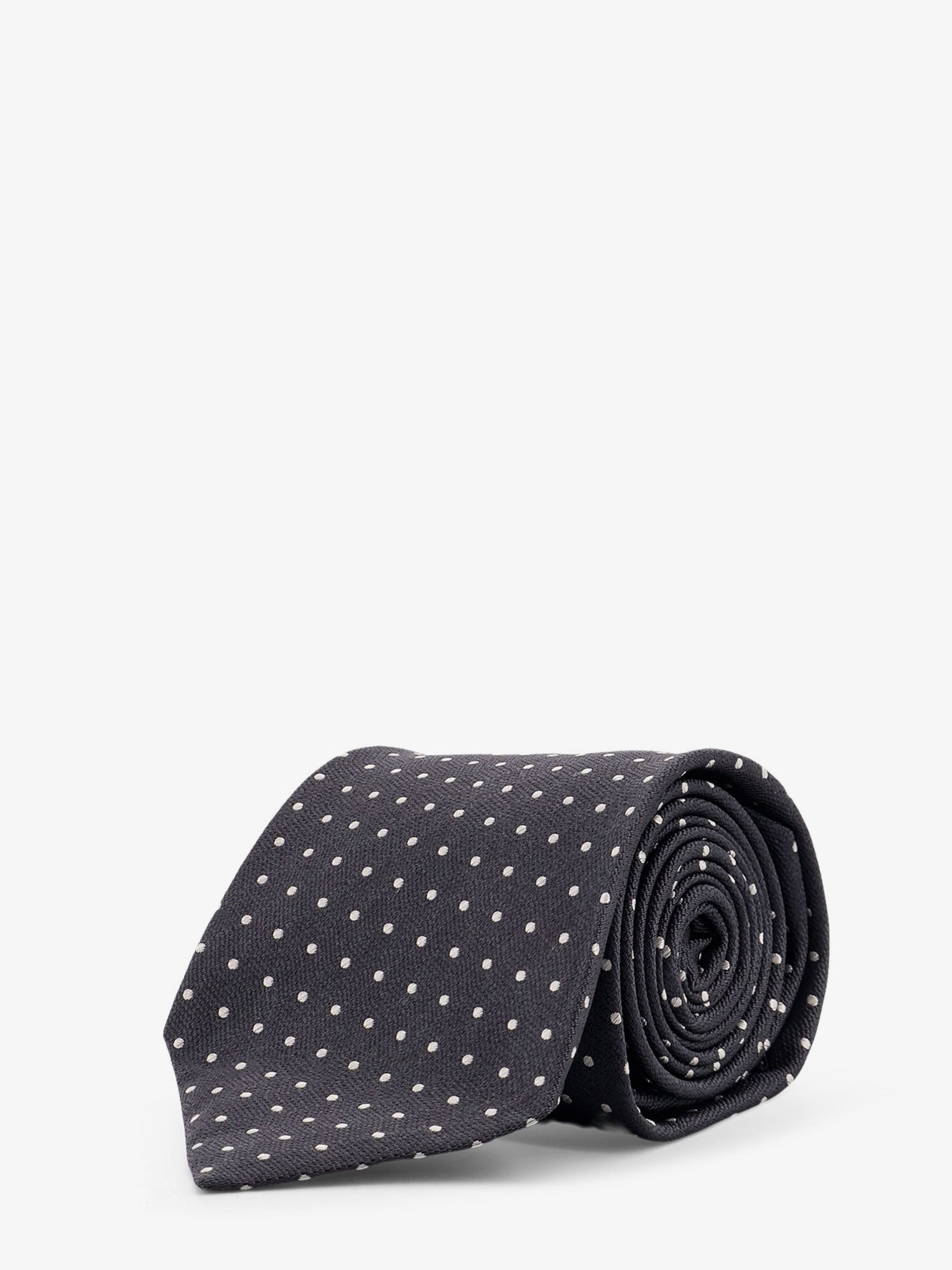 SILK TIE WITH MICRO-FANTASY - 1