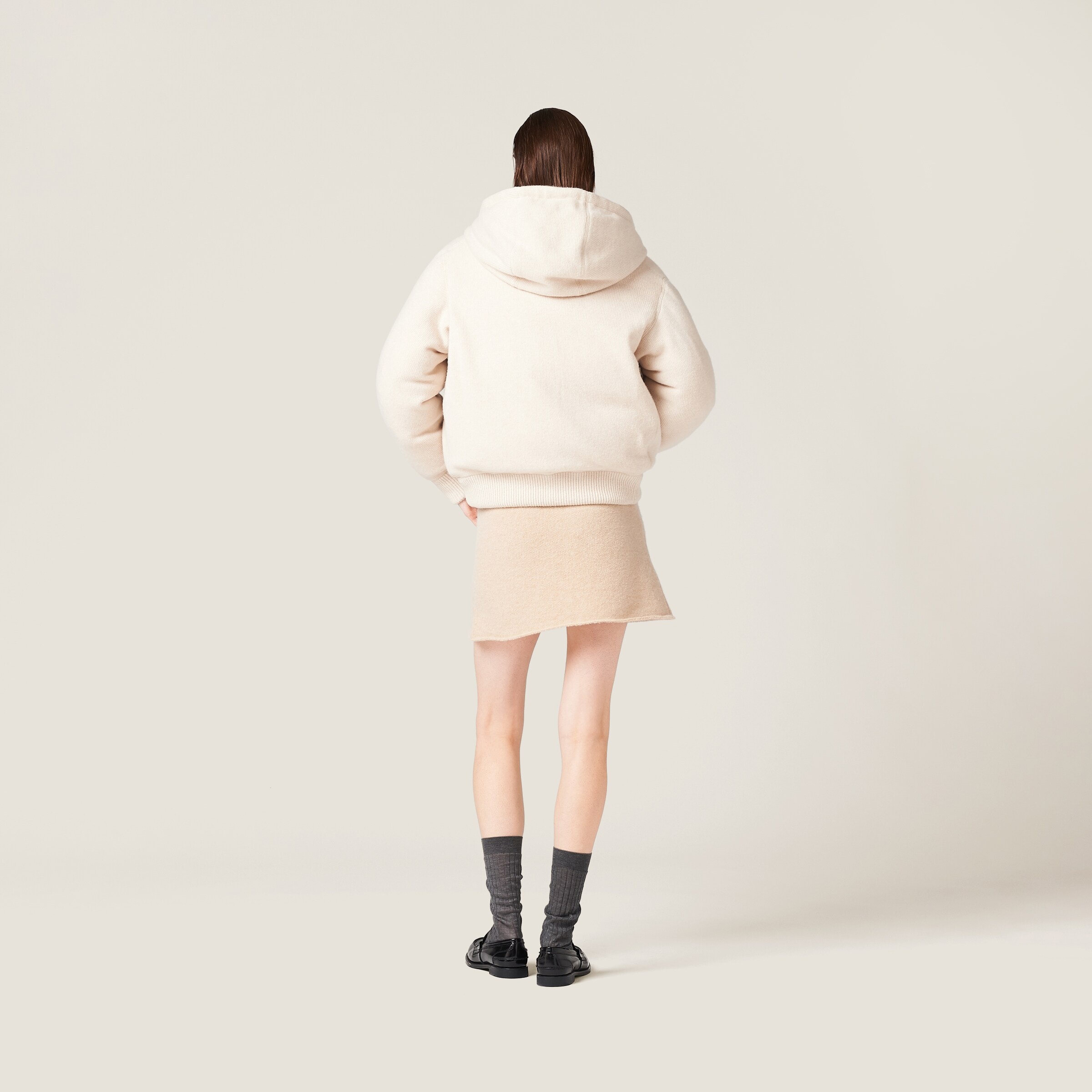 ダウンジャケット・コート MiuMiu | Wool and cashmere down jacket Miu Miu Wool and cashmere down jacket | REVERSIBLE