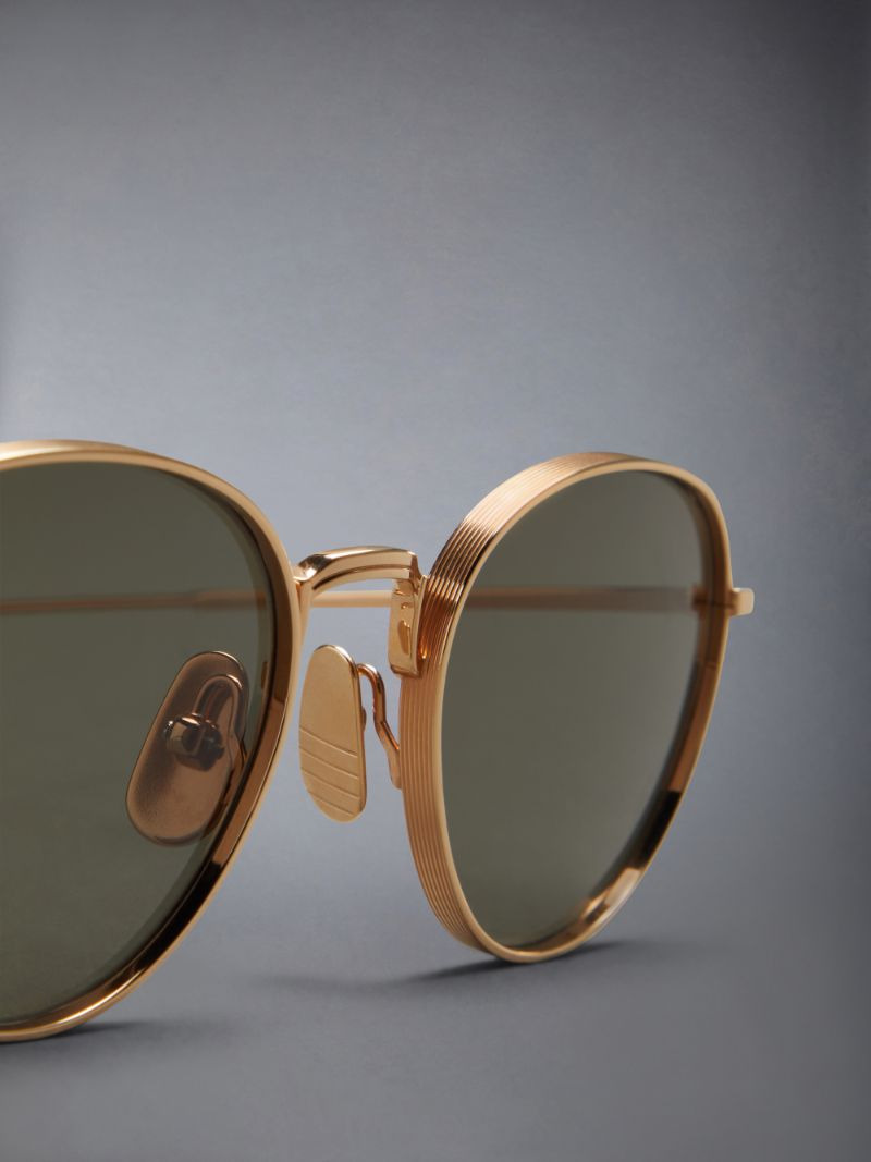 Titanium Round Sunglasses - 2