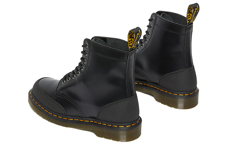 Dr. Martens 1460 Guard Panel Leather Lace Up Boots 'Black' 27466001 - 3