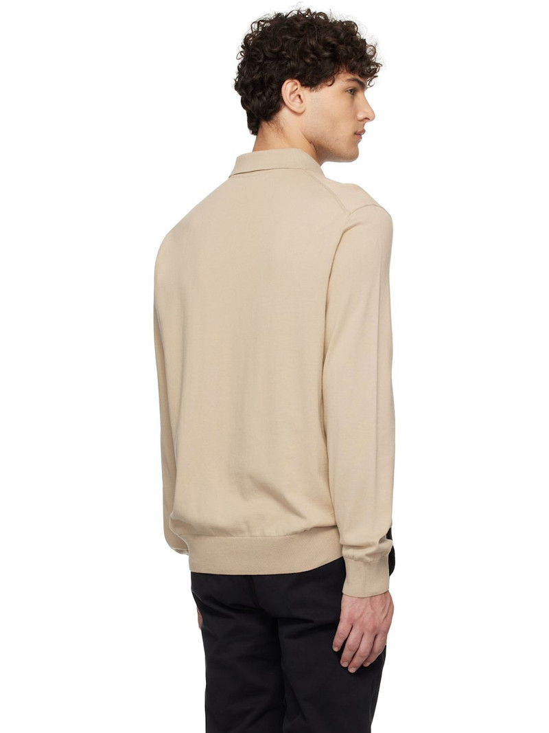 Beige Regular-Fit Polo 3