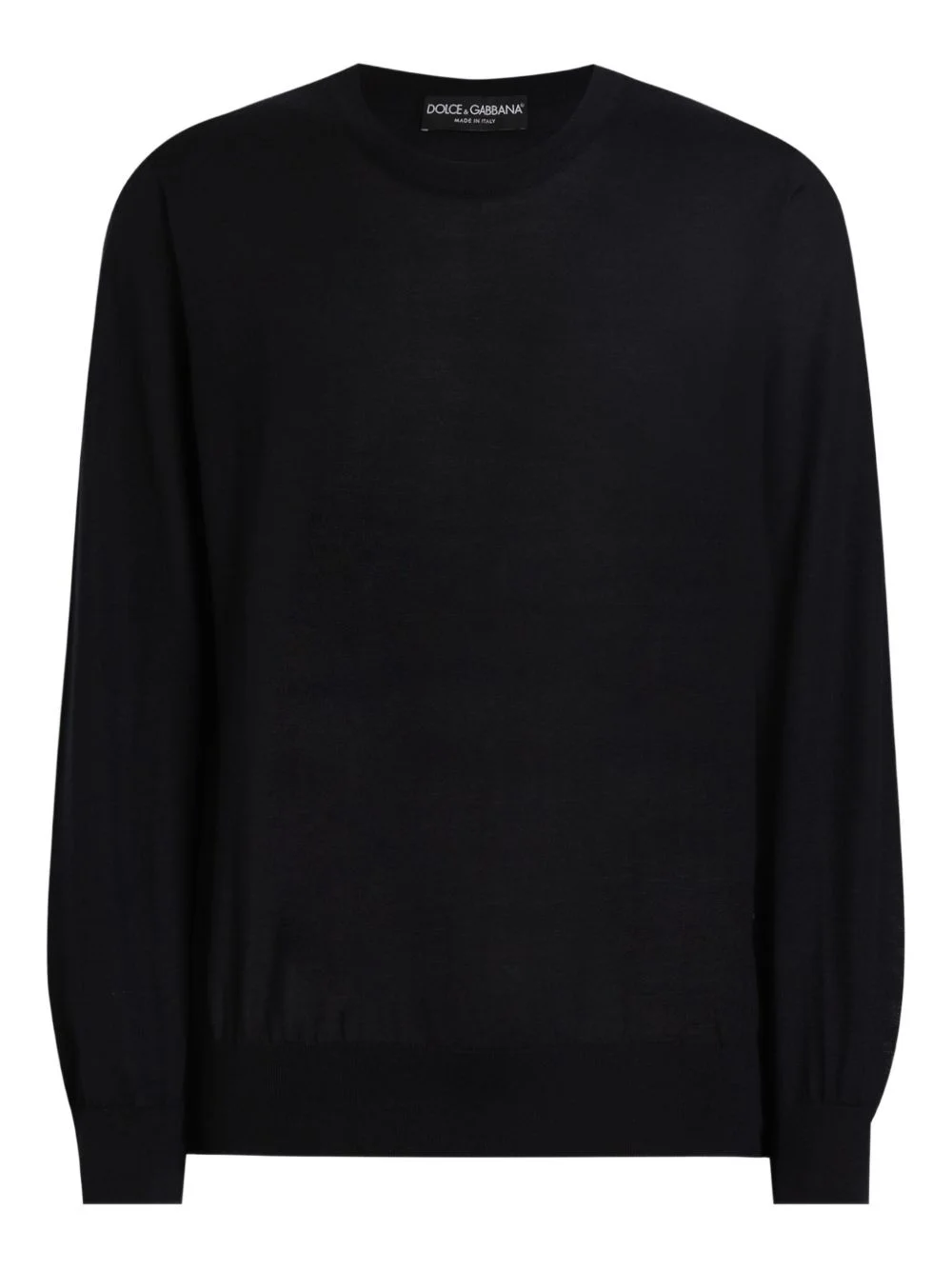 round-neck cashmere sweater - 1