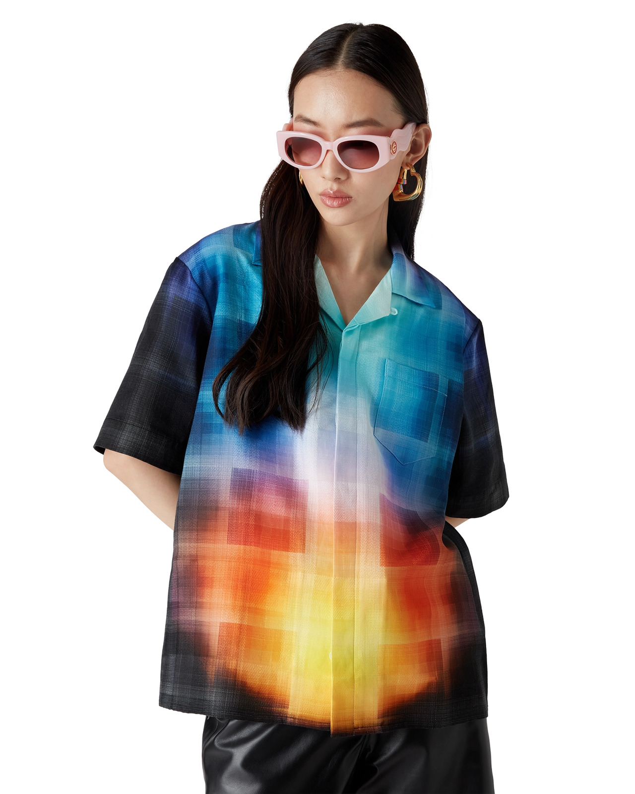 Gradient Check Shirt | Casablanca Paris - 4