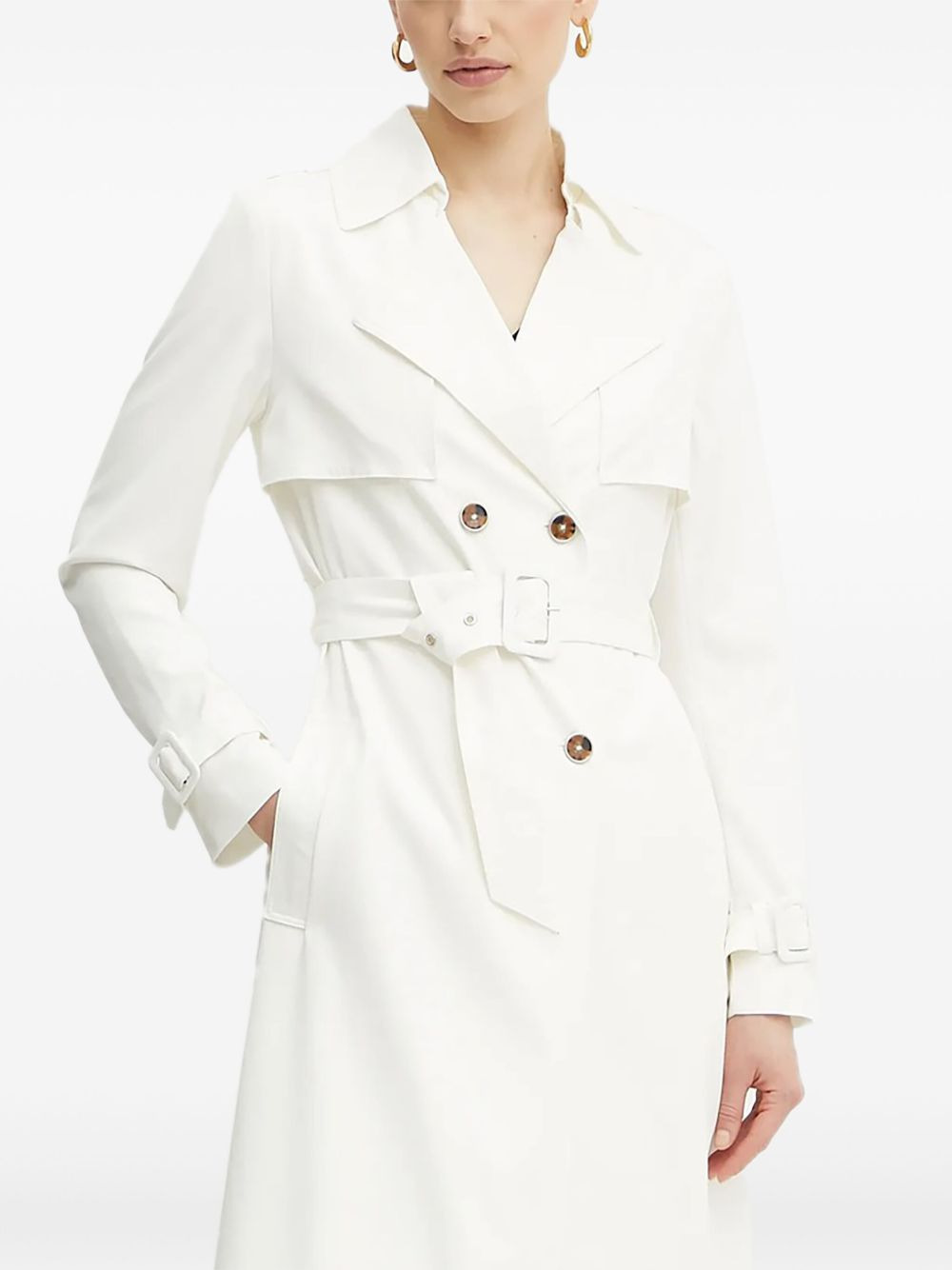 double-breasted trench coat - 4