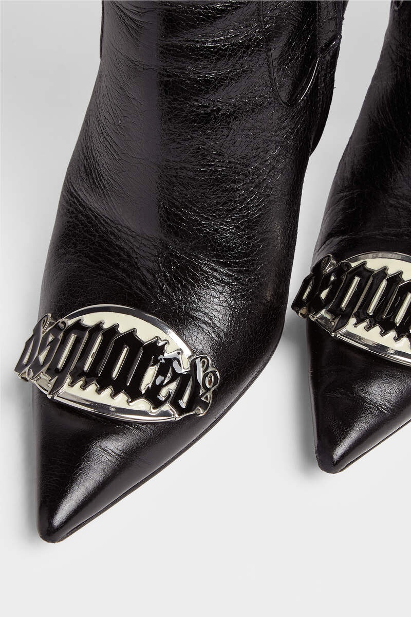GOTHIC DSQUARED2 HEELED ANKLE BOOTS - 4
