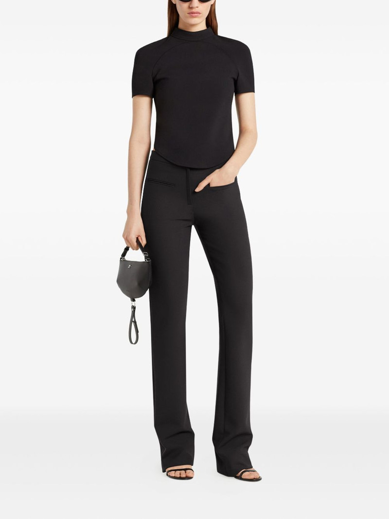 courrèges mock-neck short-sleeve t-shirt outlook