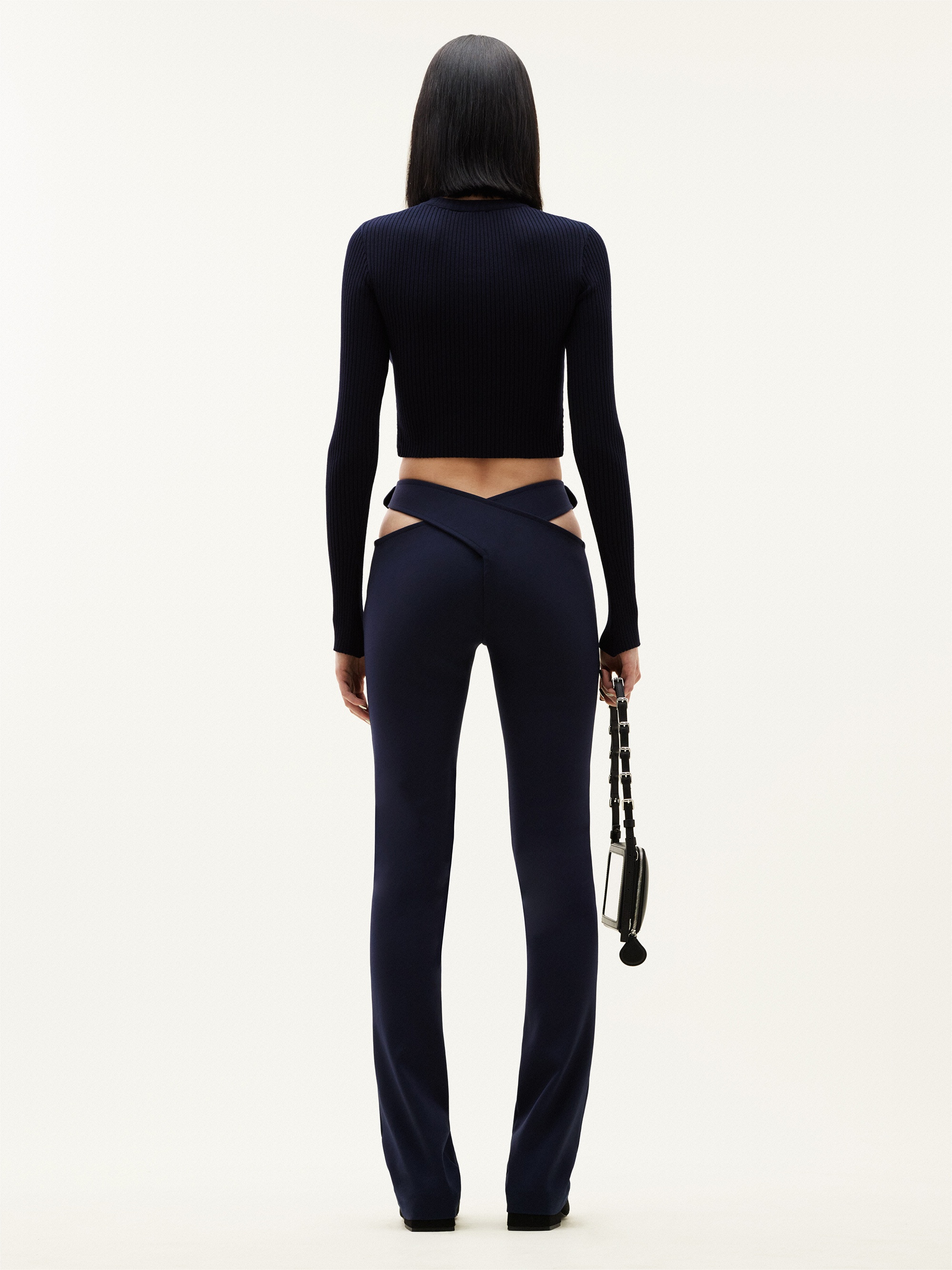 CRISS CROSS BOOTCUT TROUSERS - 4