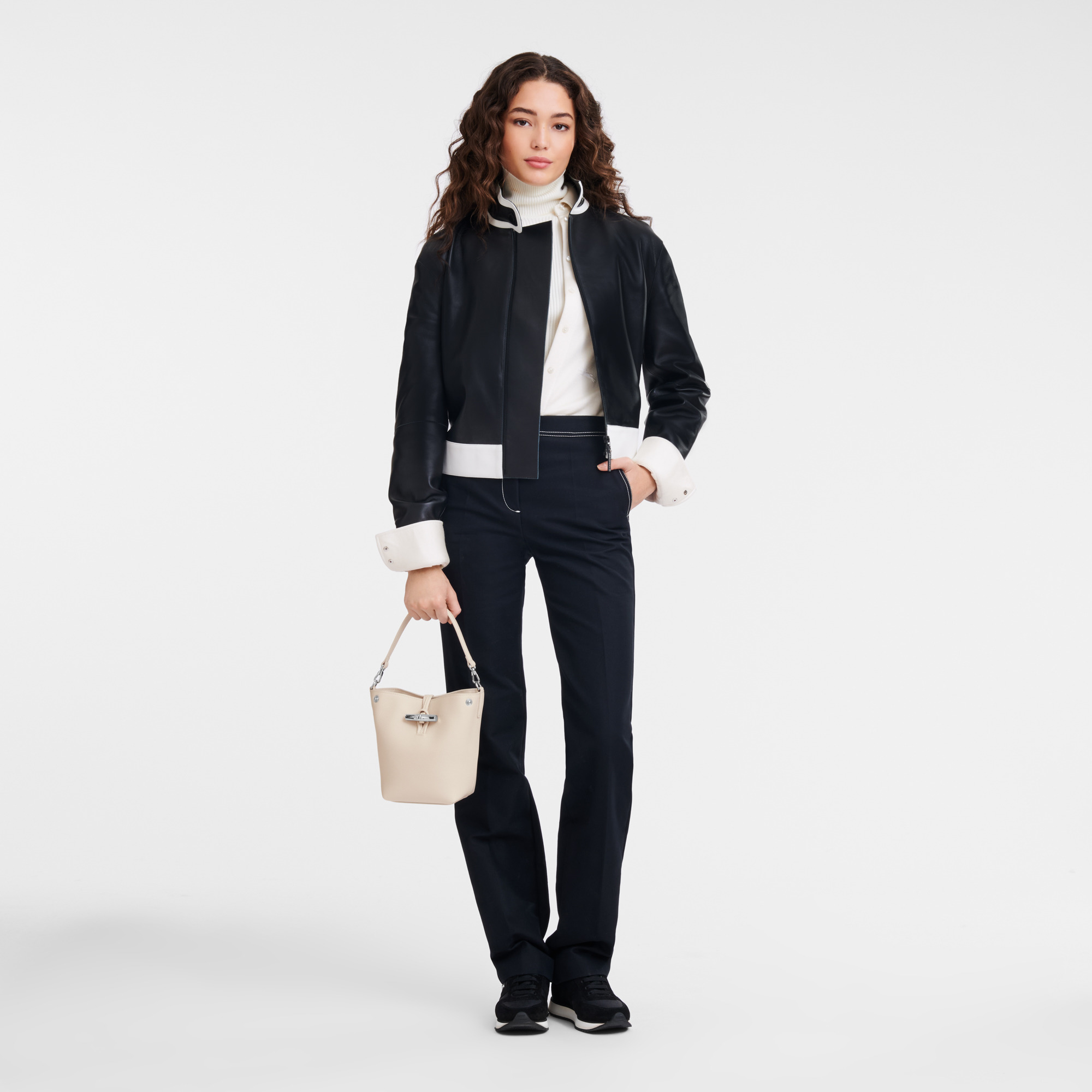 Le Roseau XS Bucket bag Paper - Leather - 2