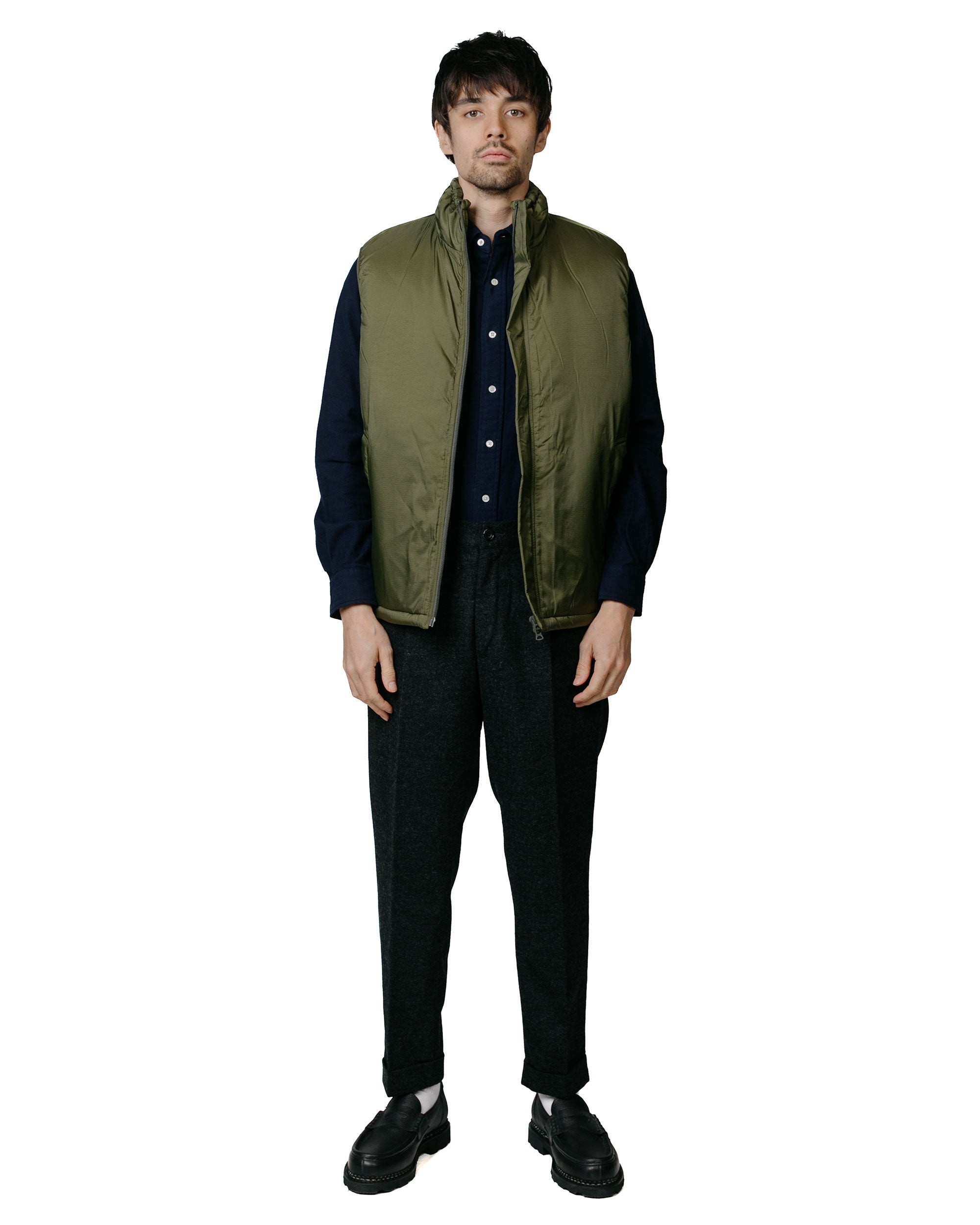 1Pleat Wool Cashmere Charcoal Grey - 4