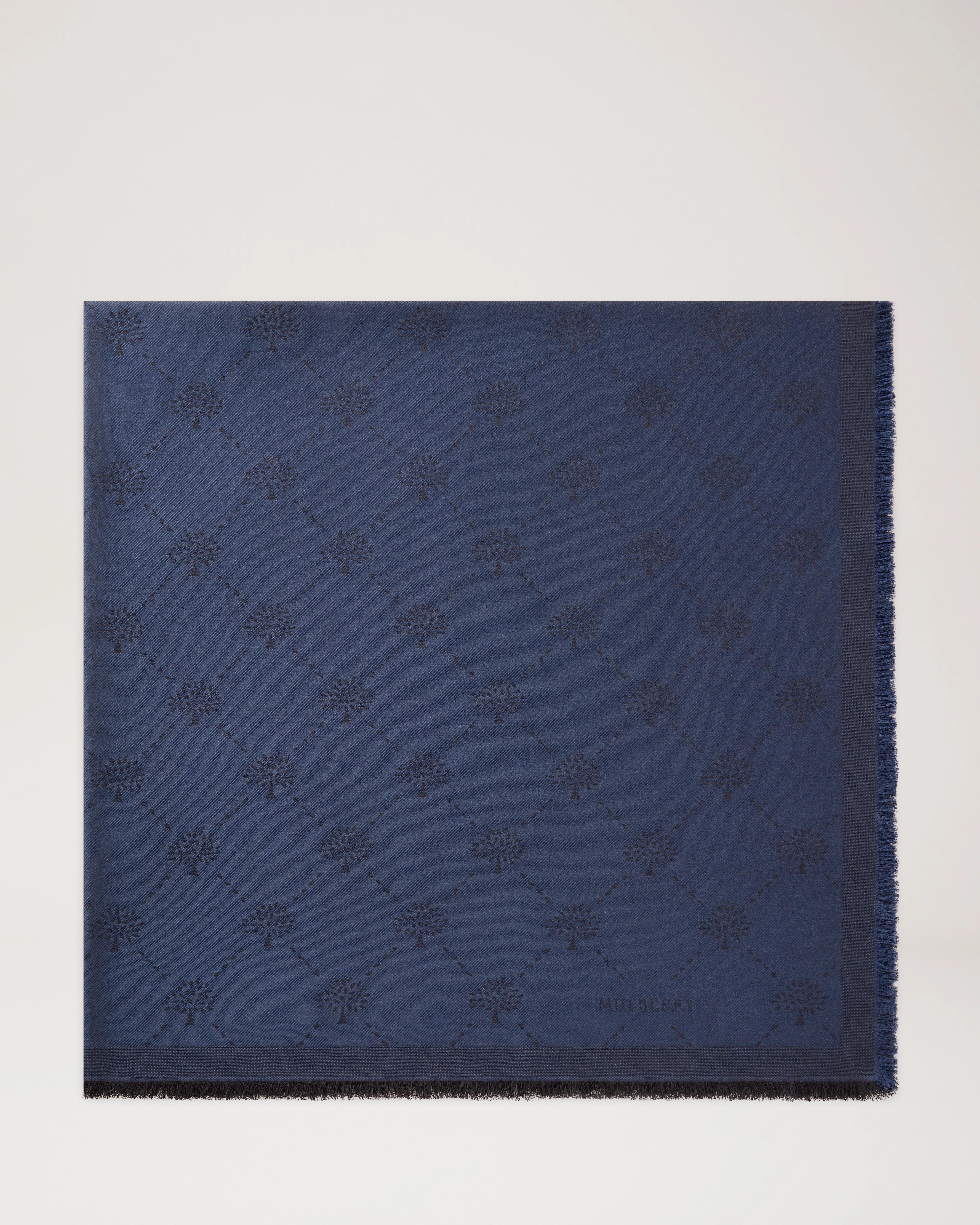 Mulberry Diamond Tree Square Night Sky Cotton - 1