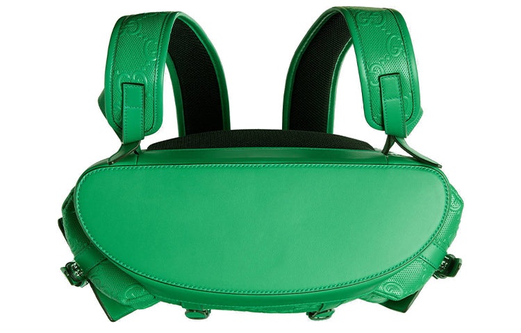 Gucci GG Printing Embossing Backpack Green 625770-1W3BN-3776 - 7