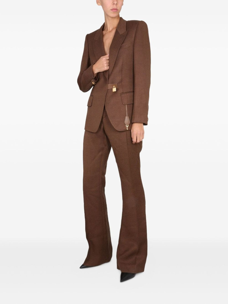 TOM FORD padlock-detail blazer outlook