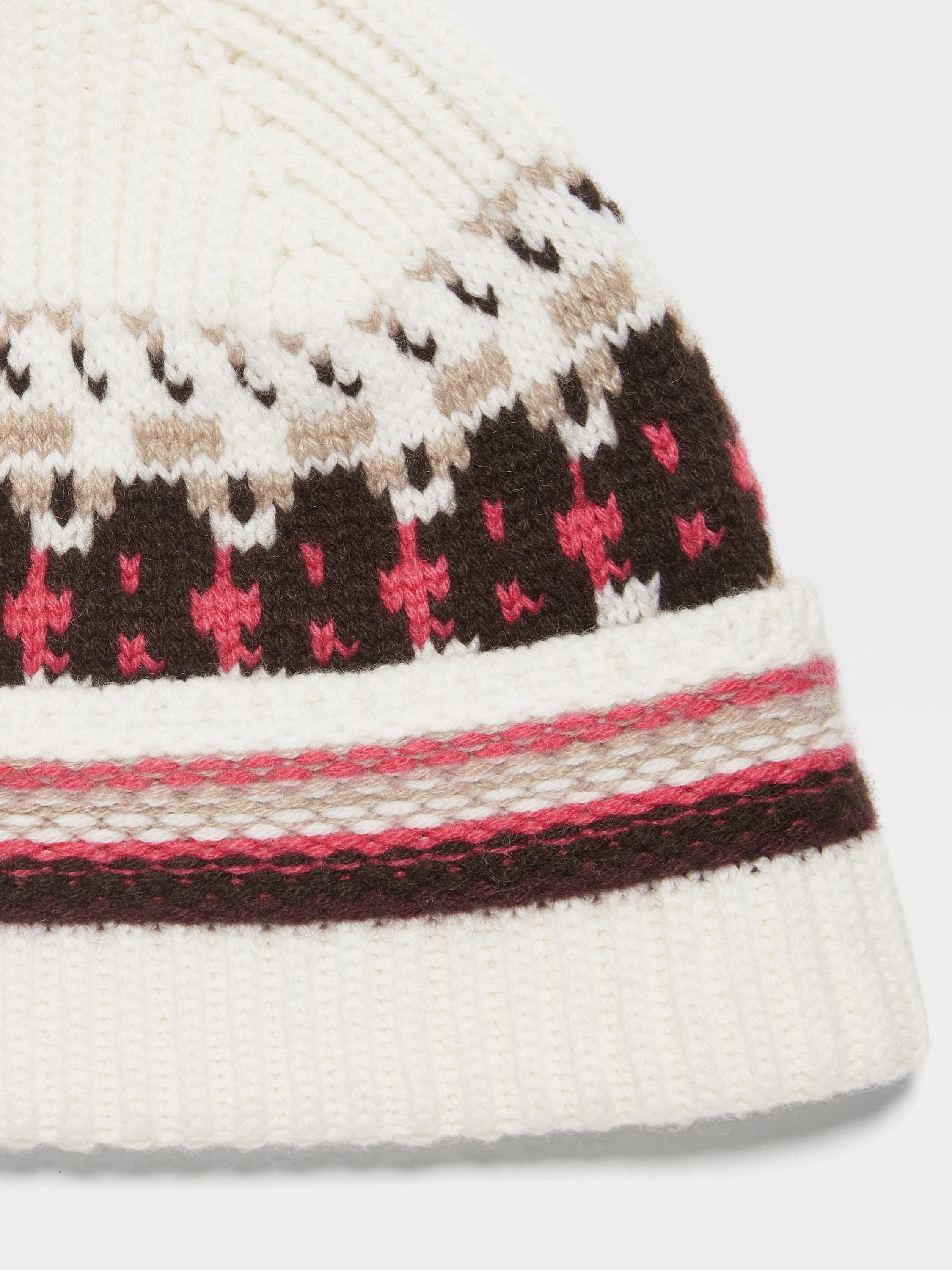 WHITE OASI CASHMERE BEANIE - 2
