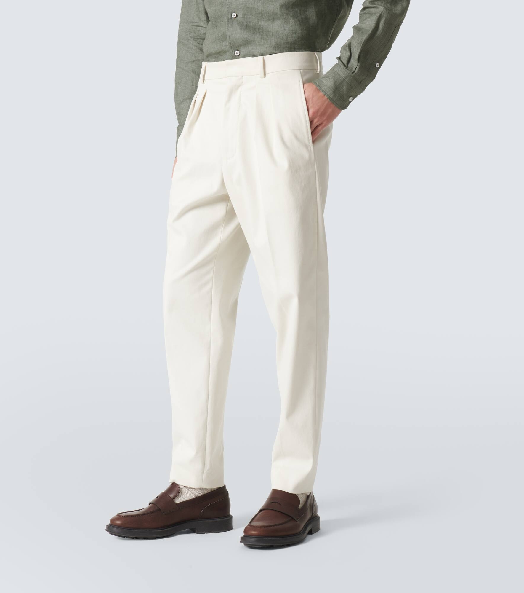 Cotton straight pants - 3