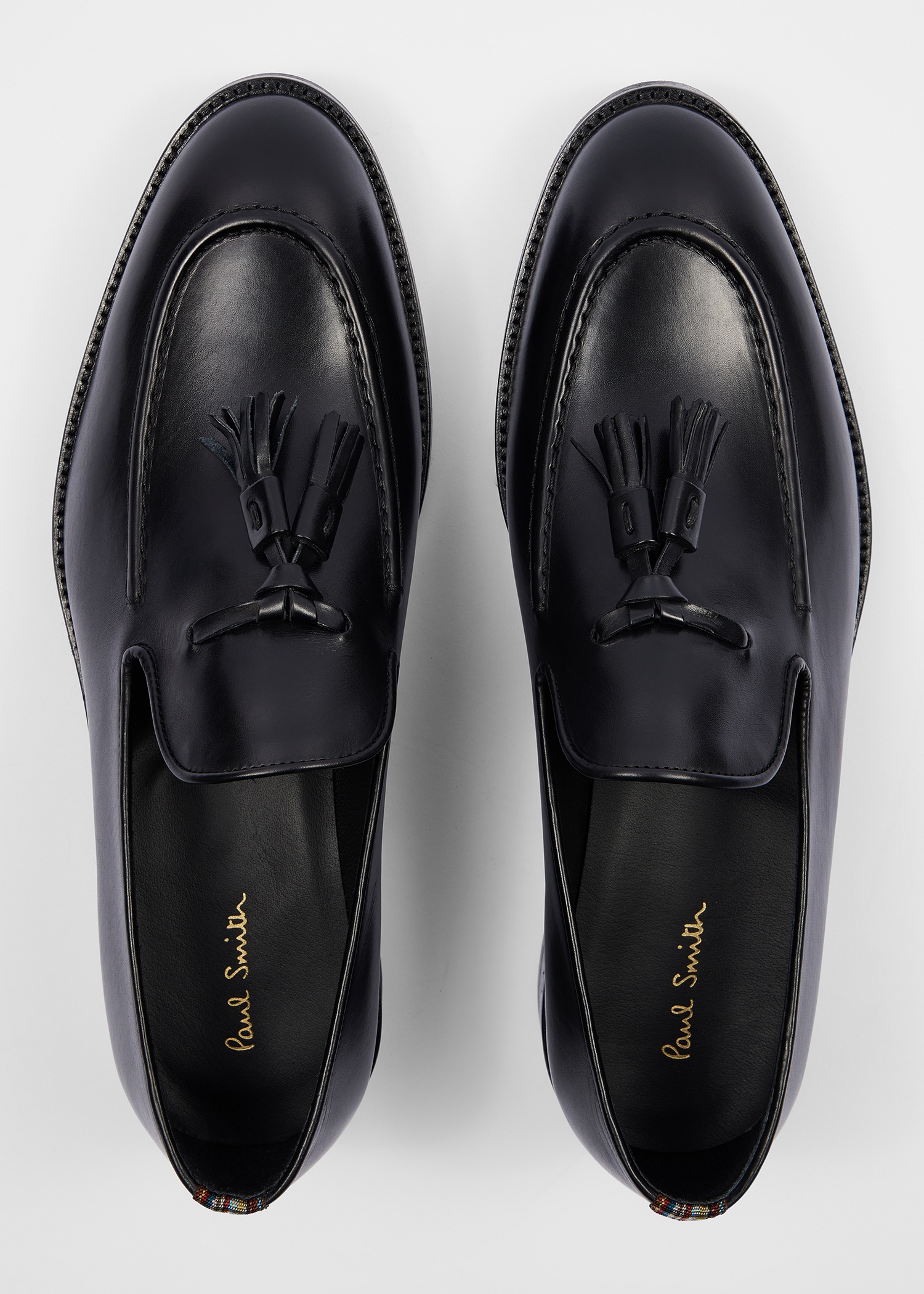 Black Leather 'Lawrence' Tassel Loafers - 3