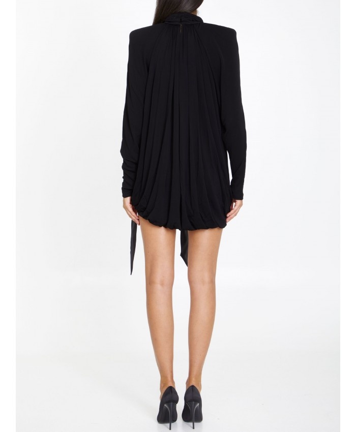 SAINT LAURENT Draped jersey dress | leam | REVERSIBLE
