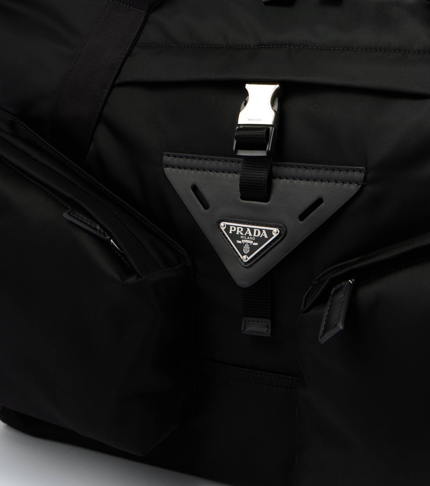 Re-Nylon leather-trimmed duffel bag - 6