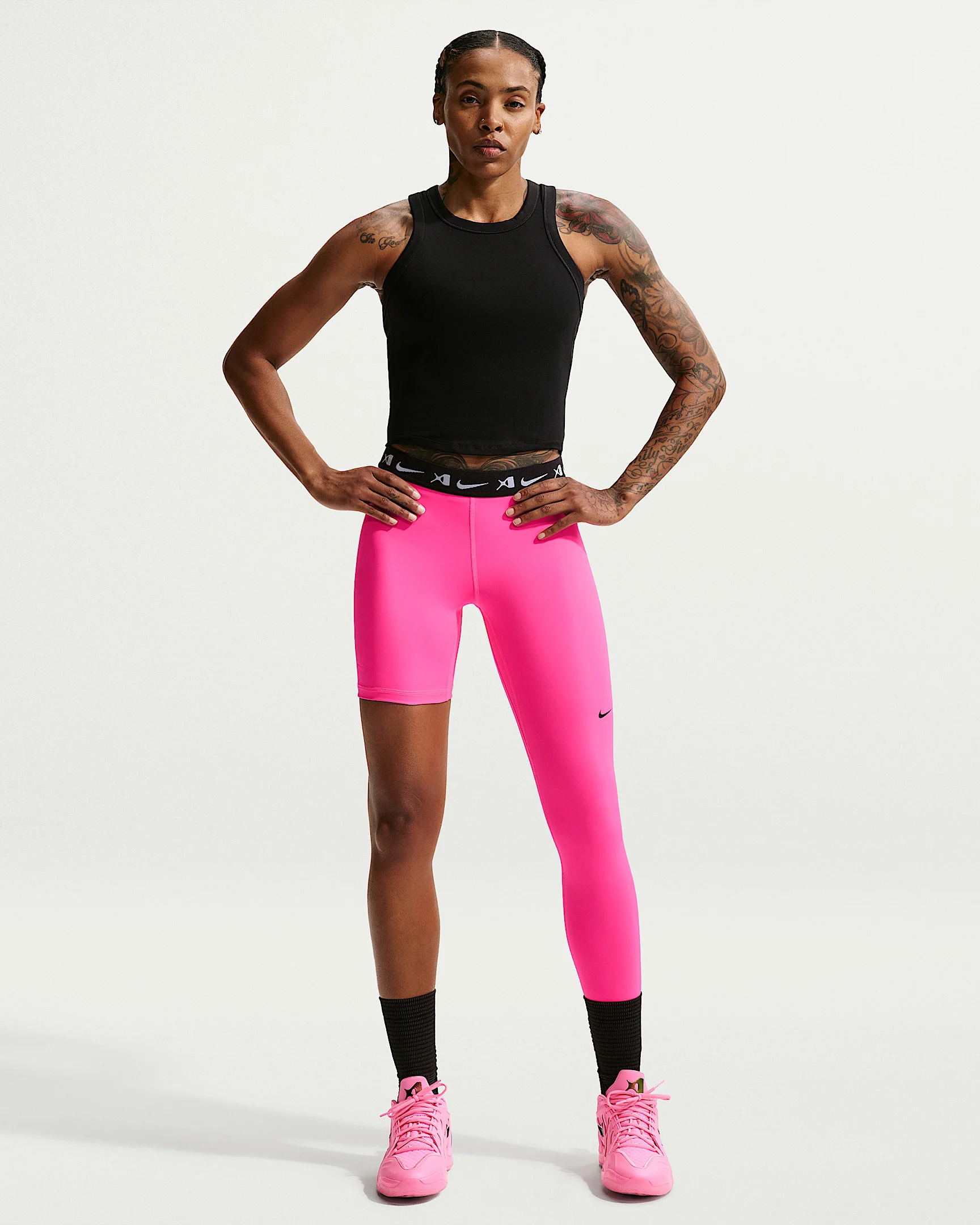 A'ja Wilson Women's A'symmetric Reversible Single-Leg Basketball Leggings - 1