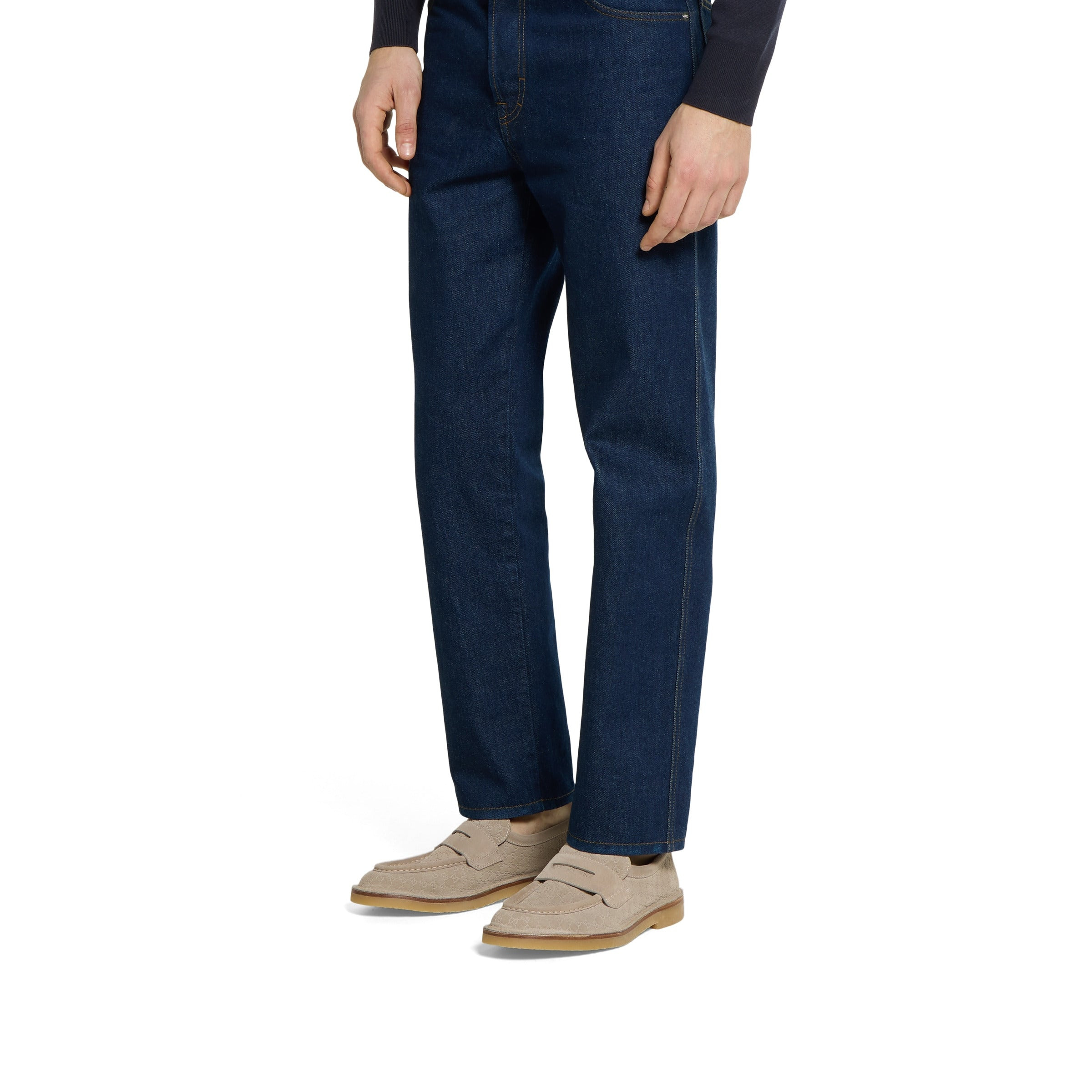 Gucci Web GG Suede Loafers - 5