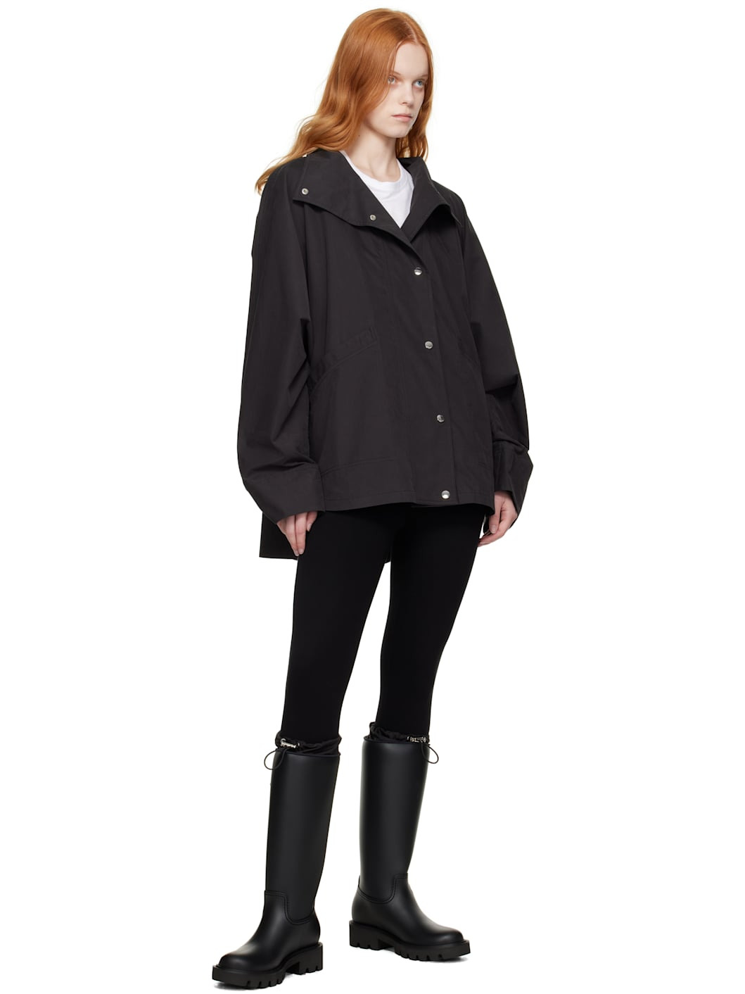 Black Kickstream High Rain Tall Boots - 5