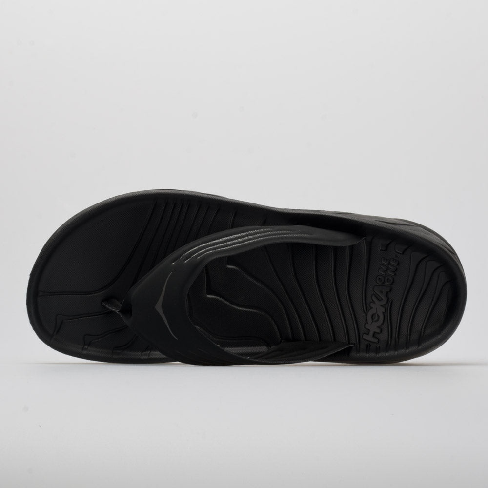 HOKA Ora Recovery Flip Men's Black/Dark Gull Gray - 2