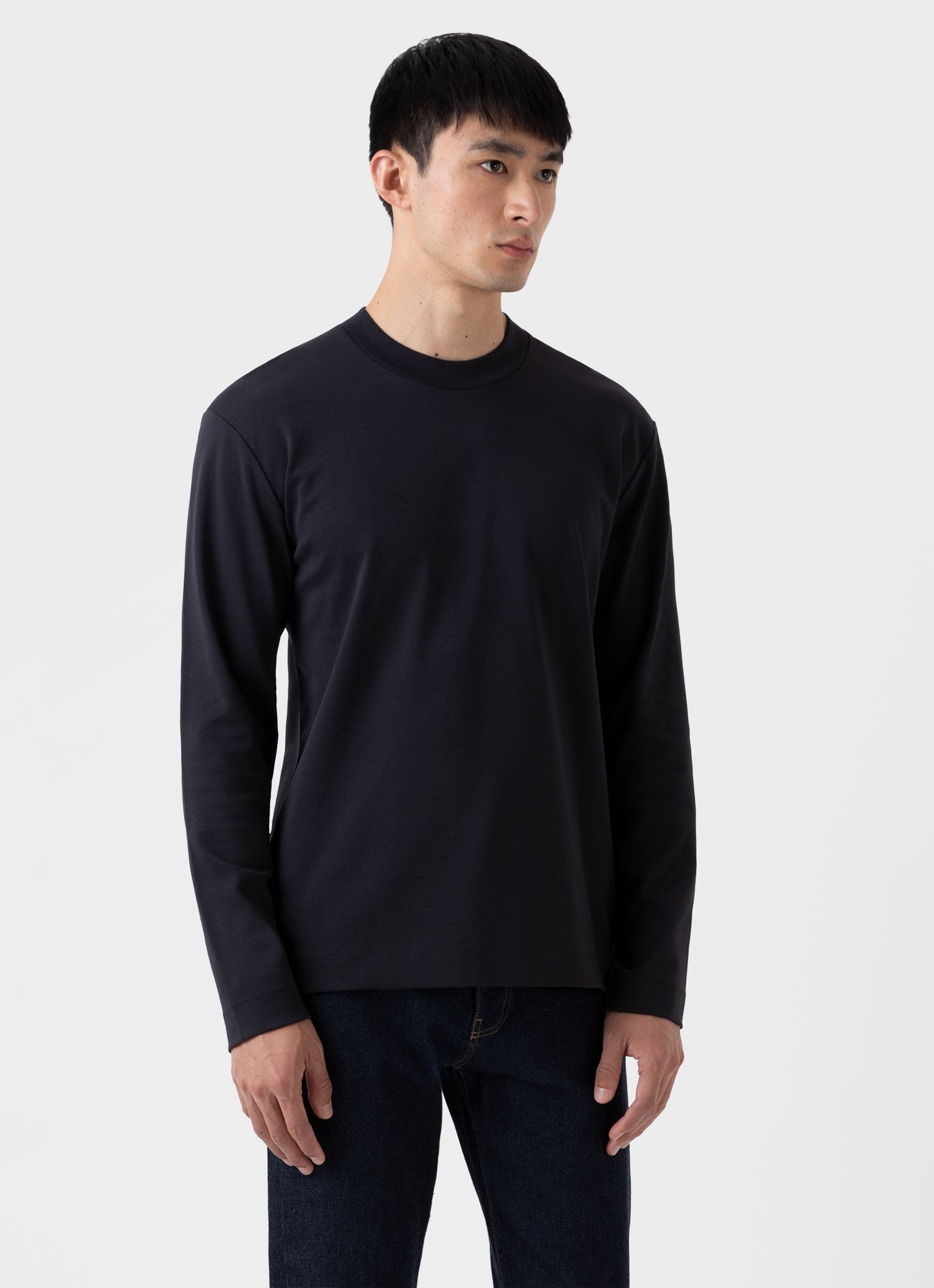 Carbon Brushed Long Sleeve T‑shirt - 2