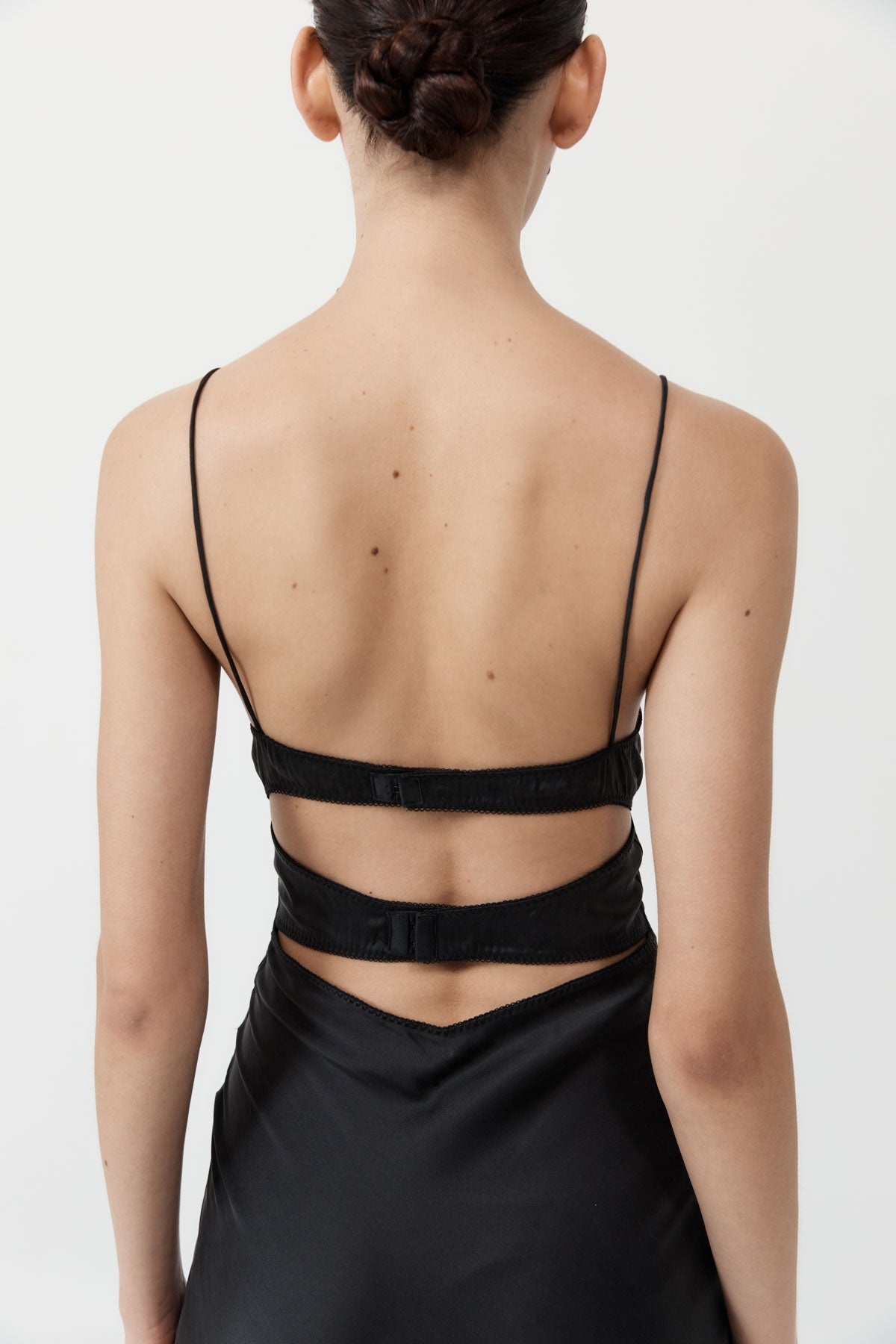 Soft Silk Bra Bias Slip - Black - 5