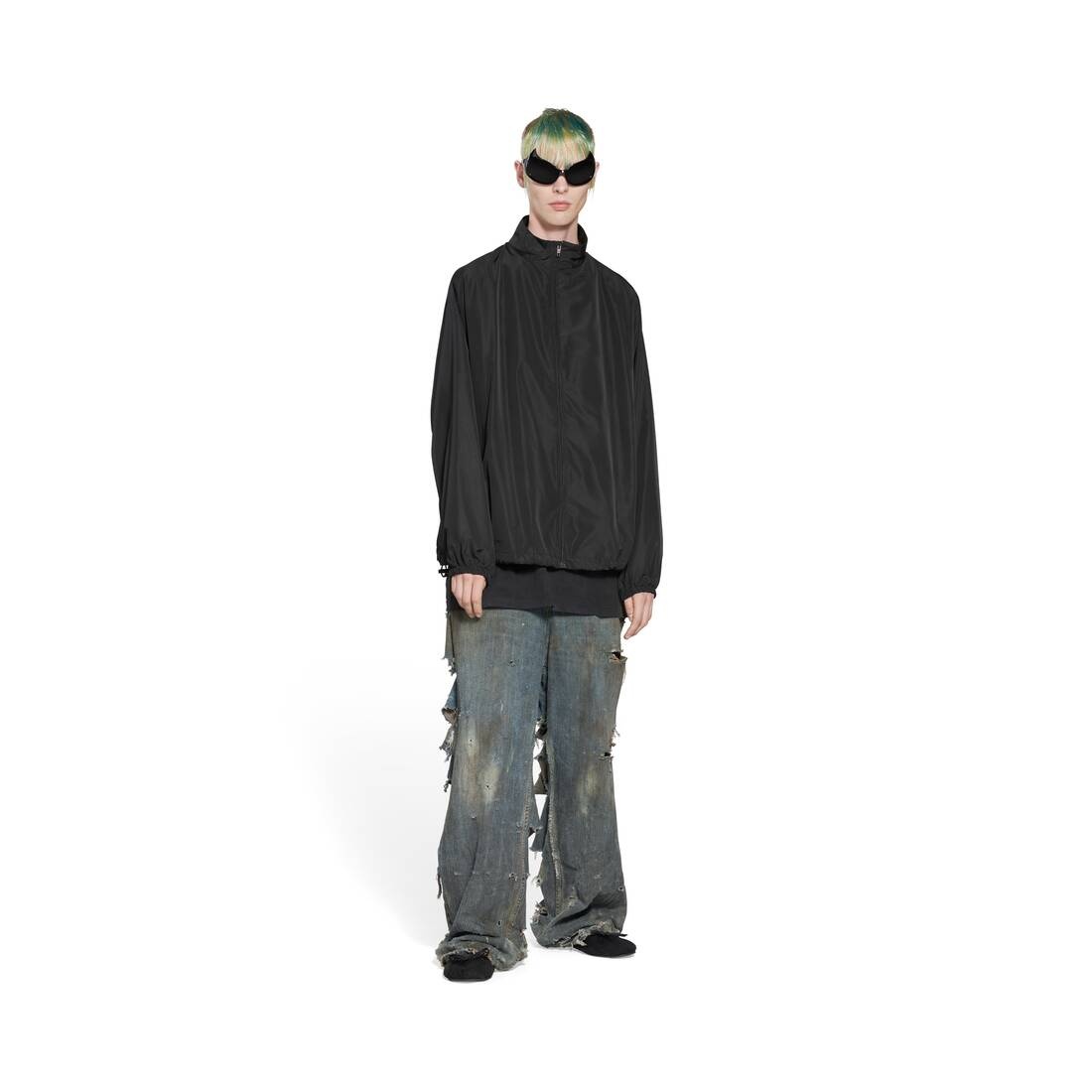 BALENCIAGA Balenciaga Minimal Tracksuit Jacket in Black | REVERSIBLE