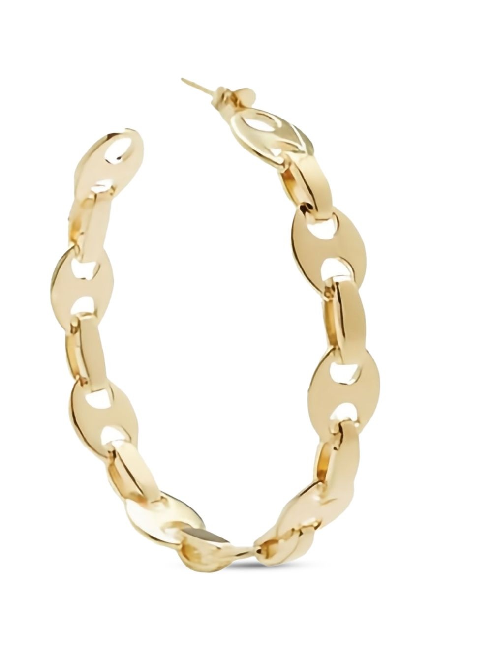 chain-link hoop earrings - 2