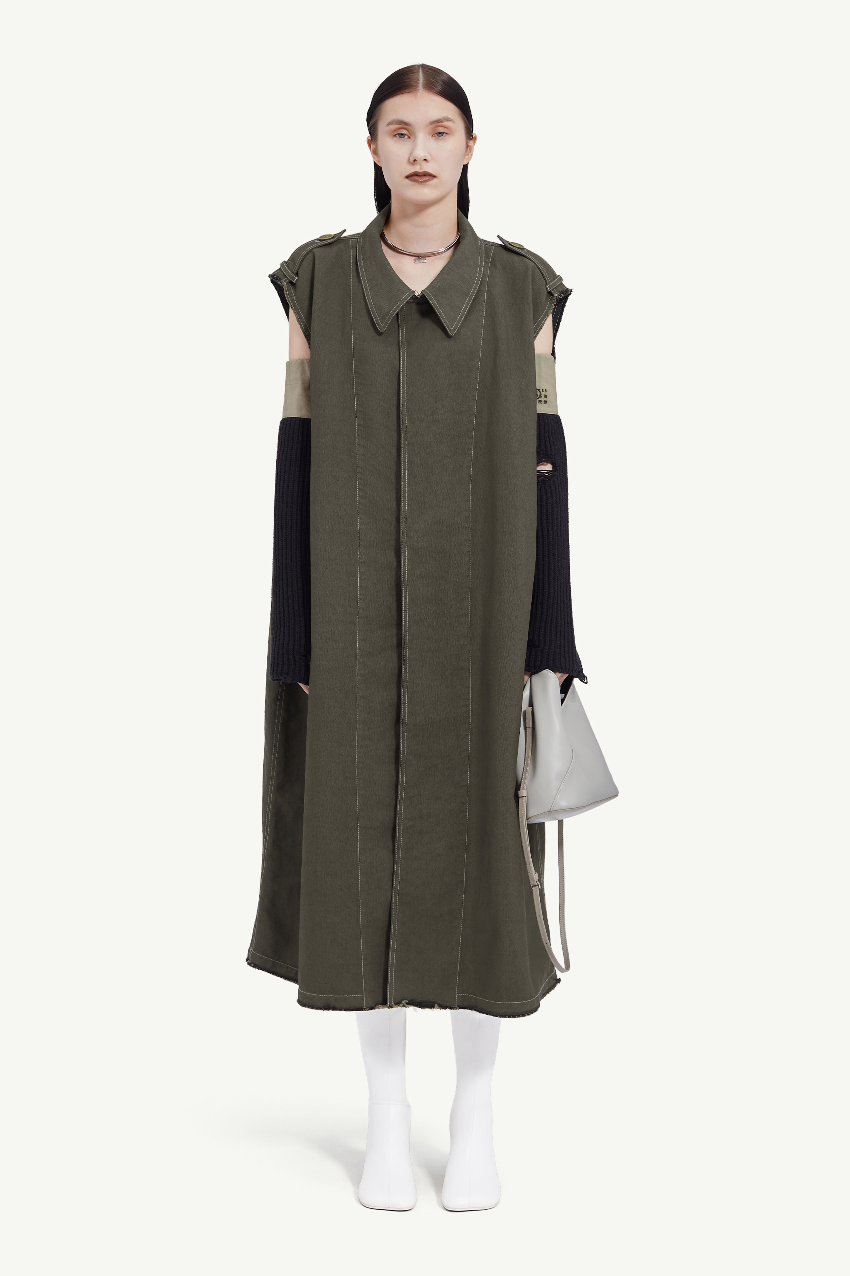 Sleeveless shirt dress - 2