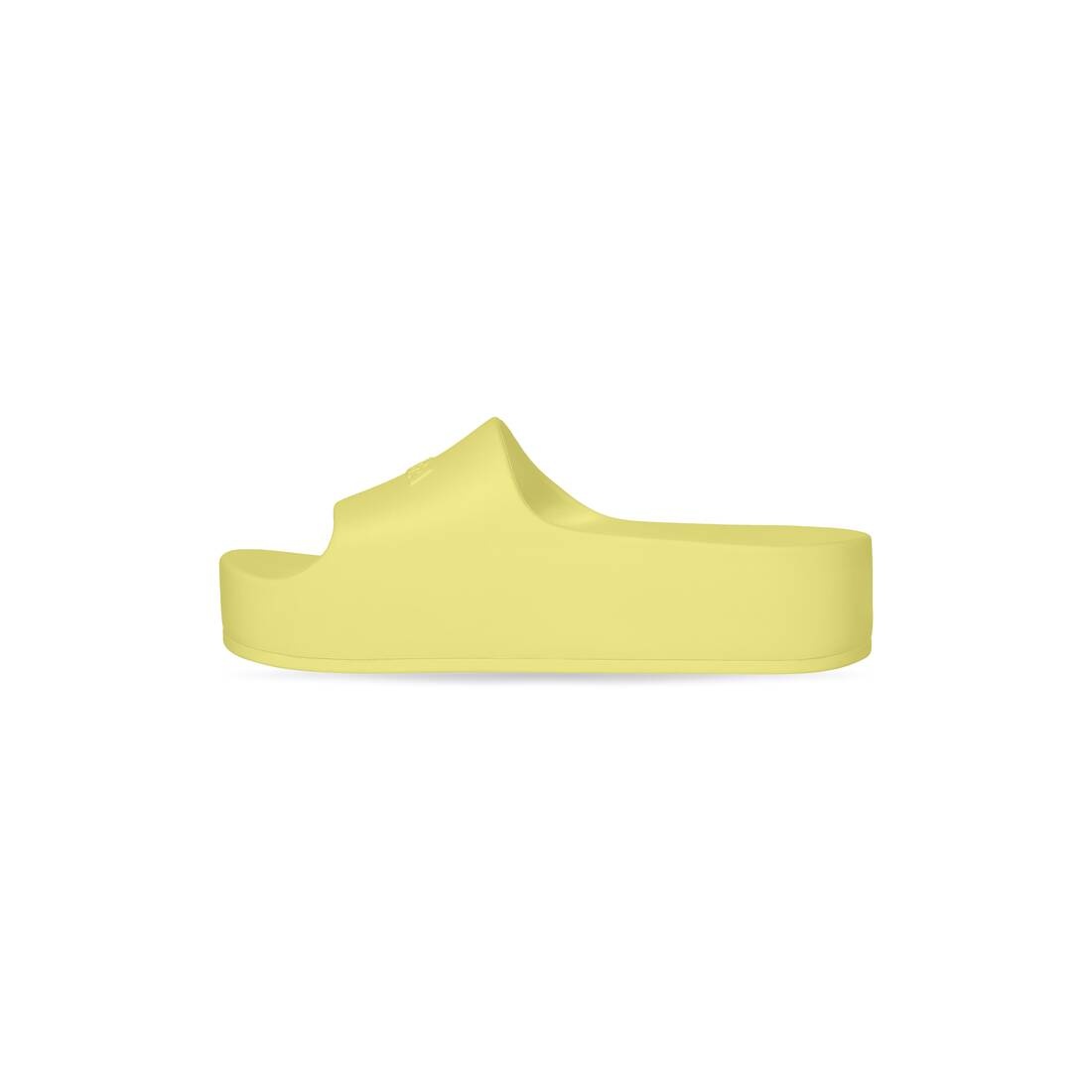 Women's Chunky Slide Sandal in Yellow - 4